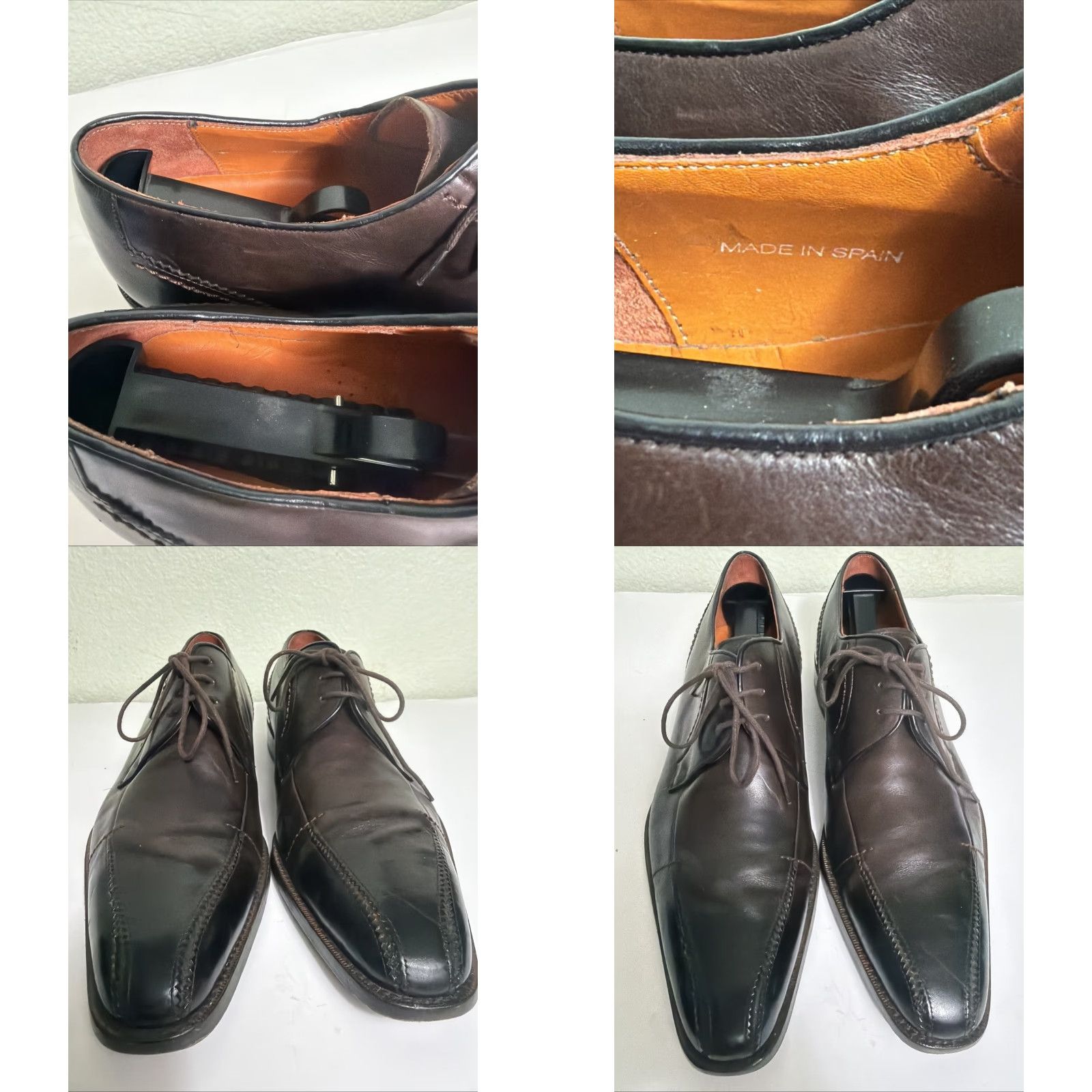 Mezlan Mezlan Spain Dress Shoes Men 11 M Brown Leather Wing Tip Oxford Cap Toe Lace Up Size ONE SIZE - 8 Thumbnail