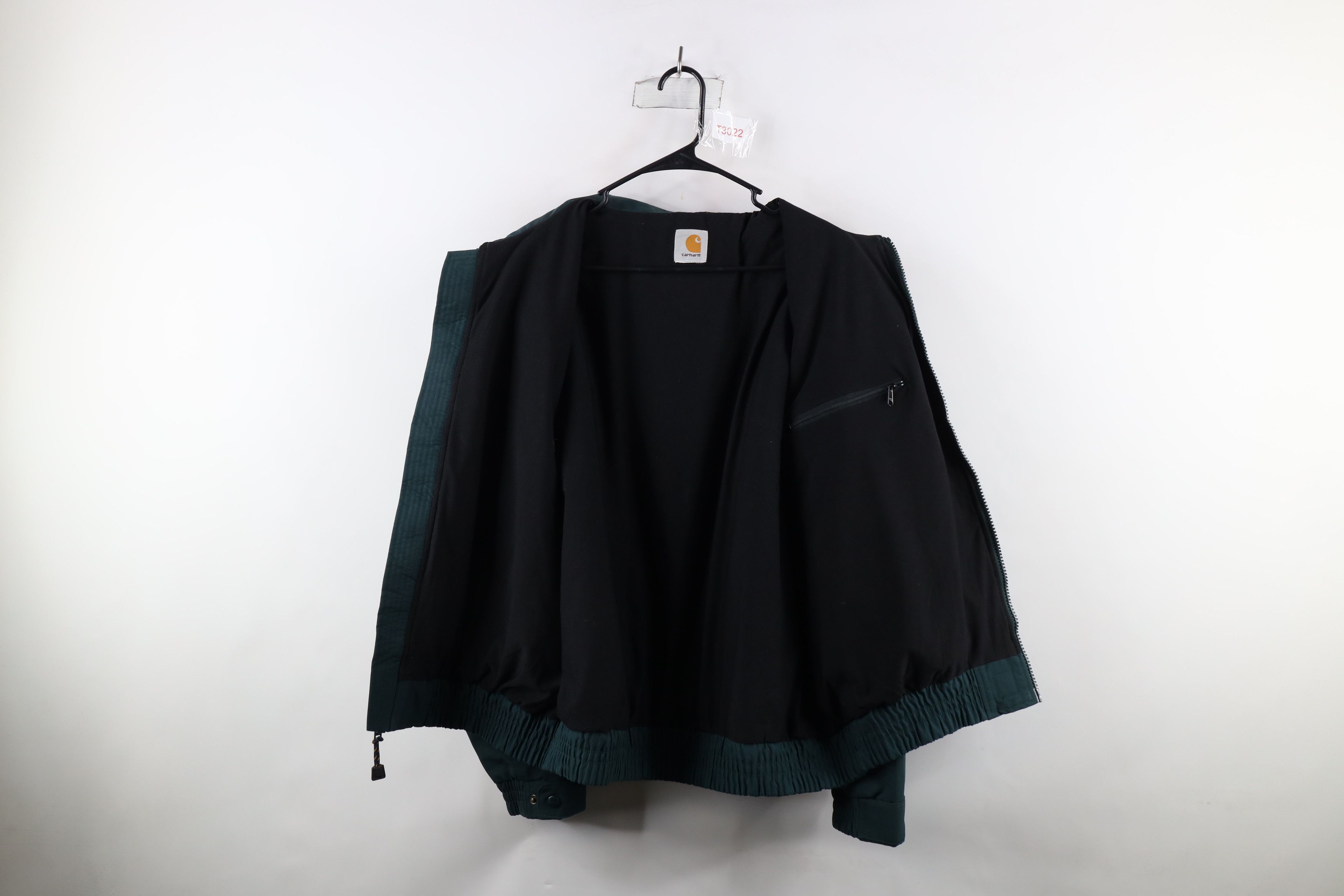 Carhartt × Vintage Vintage Carhartt Spell Out Lined Bomber Jacket Hunter Green Size US XXL / EU 58 / 5 - 9 Thumbnail