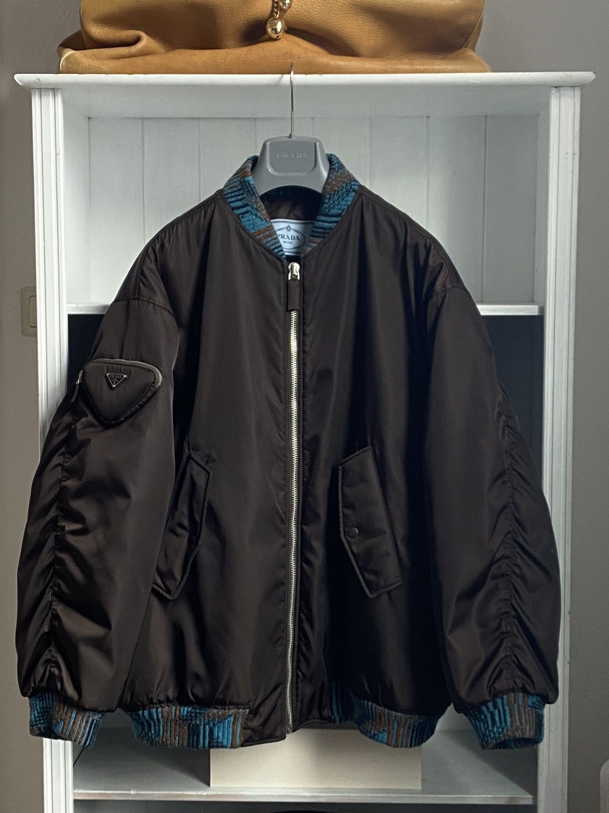 Yahoo!オークション - MA-1プラダprada21awボンバージャケット