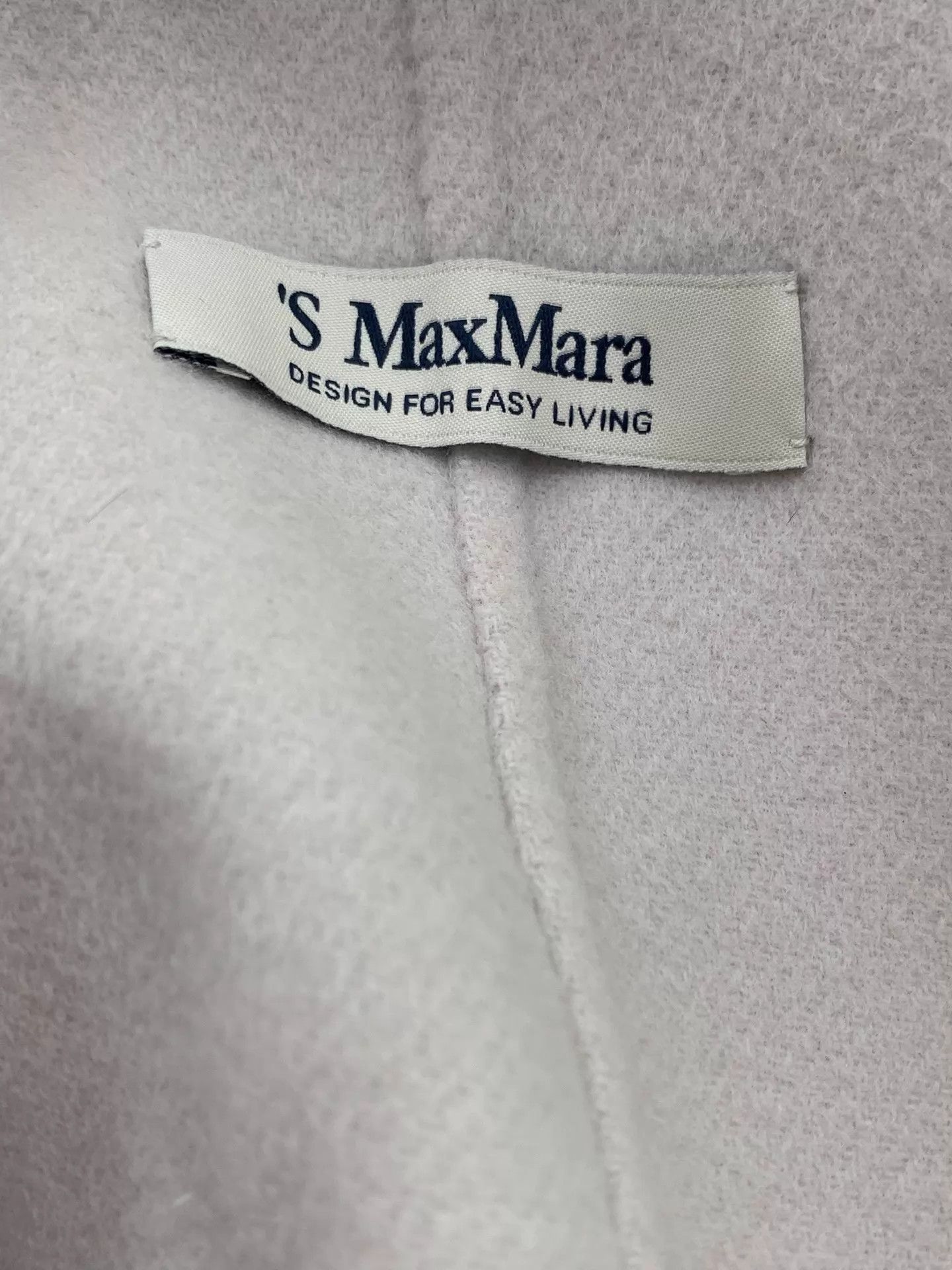 Max Mara S MaxMara Beige Wool Overcoat Women's 34 New Size XS / US 0-2 / IT 36-38 - 4 Thumbnail