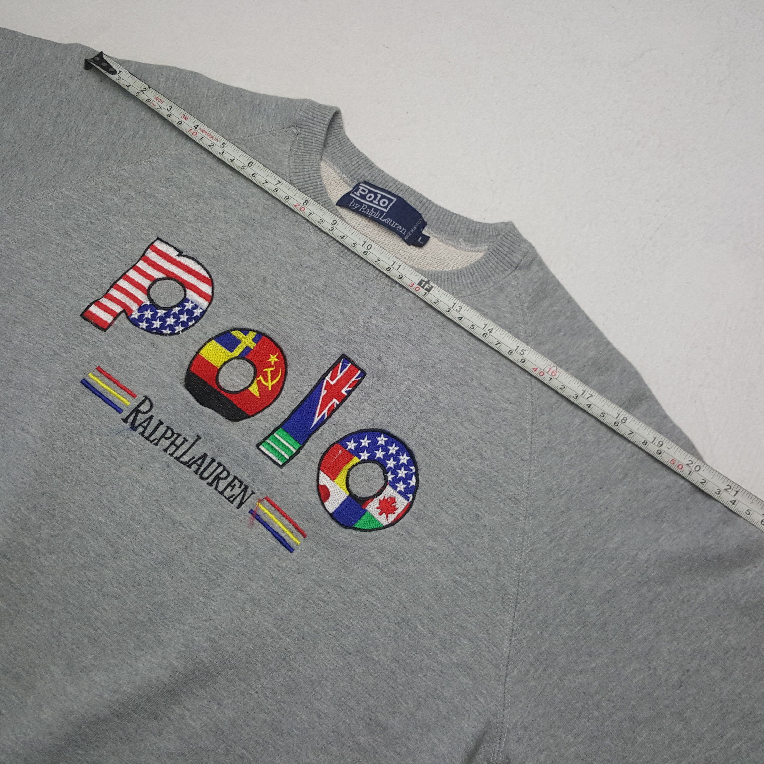 Polo Ralph Lauren × Vintage Vintage Polo Ralph Lauren Logo Sweatshirt Size US M / EU 48-50 / 2 - 6 Thumbnail