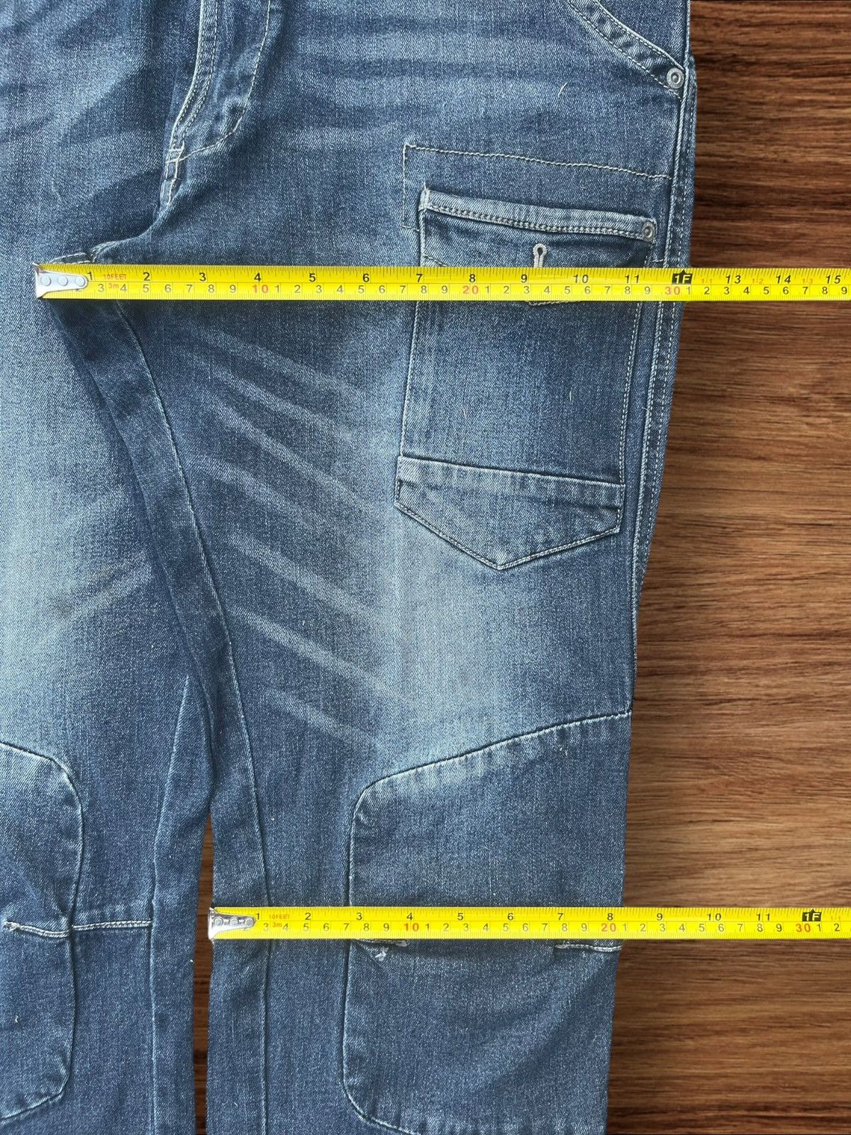 Japanese Brand Vintage Japanese Brand Multi Pocket Tactical Style Jeans Size US 33 - 15 Thumbnail