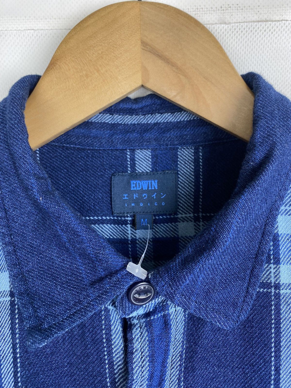 Edwin Edwin Indigo men’s long sleeve checked merge shirt size M Size US M / EU 48-50 / 2 - 10 Thumbnail