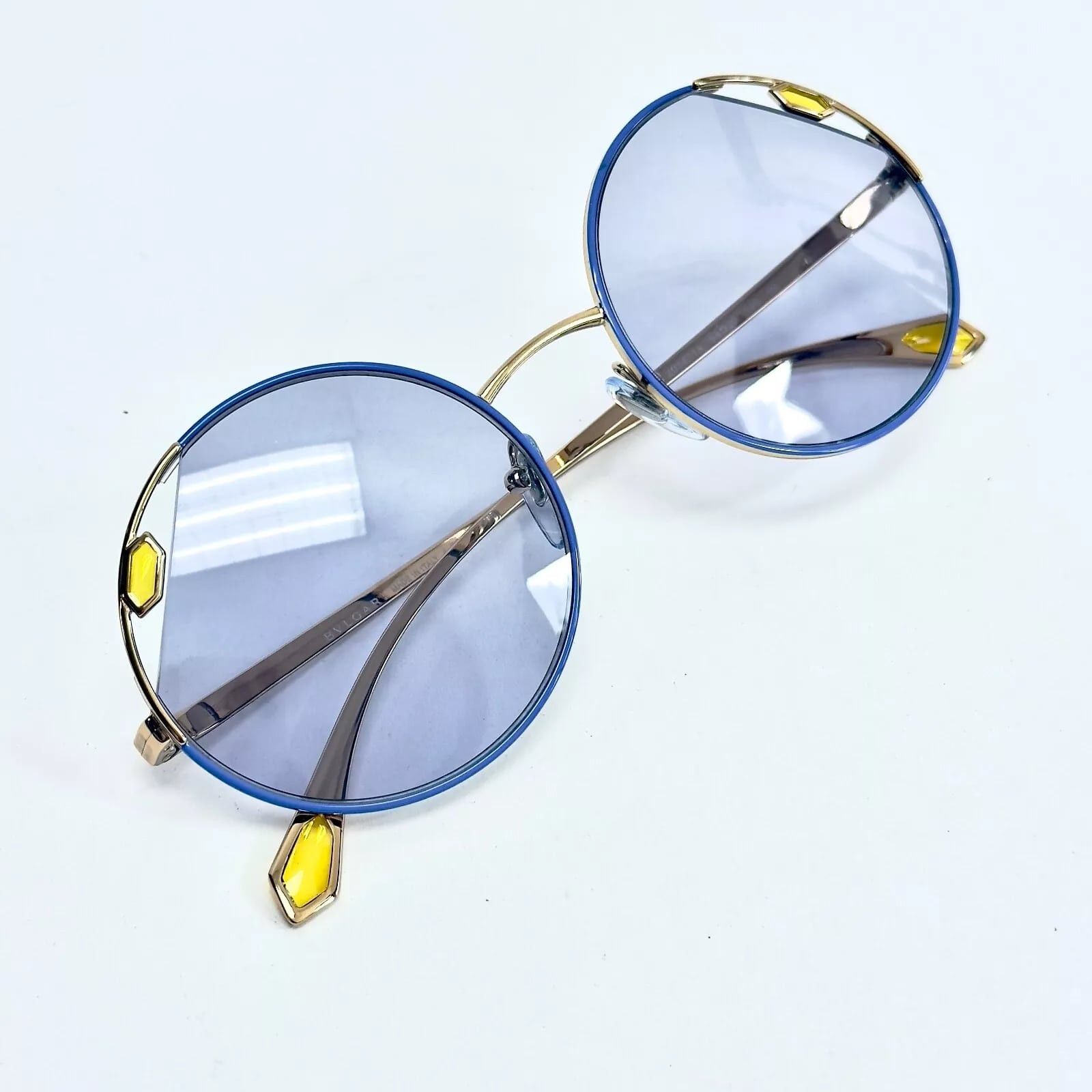 Bvlgari BVLGARI SERPENTEYES BV6159 Blue Lilac Enamel Sunglasses 6159 Size ONE SIZE - 8 Thumbnail