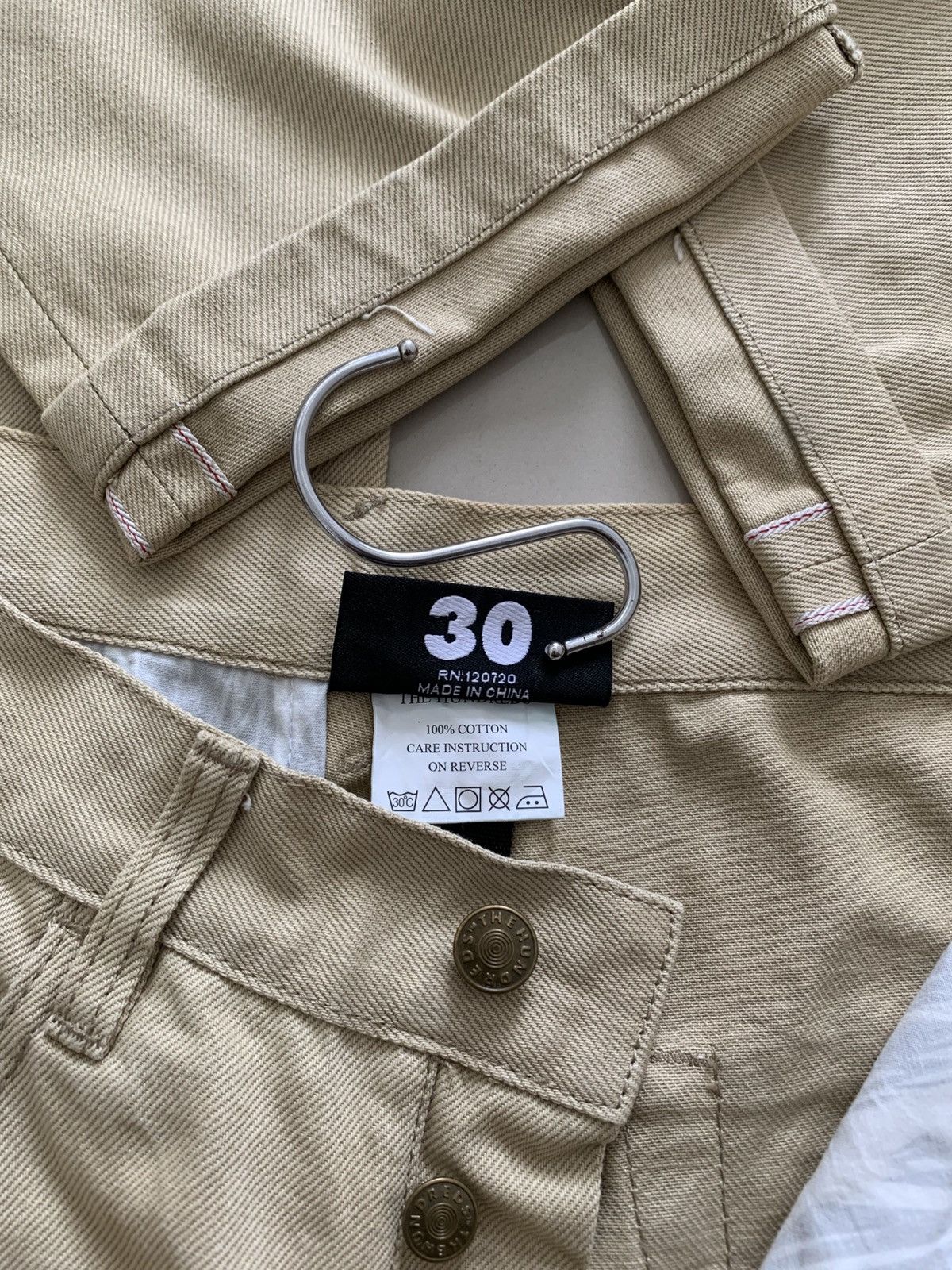 Japanese Brand The Hundreds Reguler Redline Selvedge Jeans Size US 30 / EU 46 - 9 Thumbnail