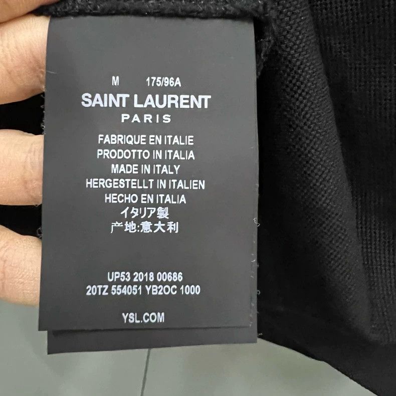 Saint Laurent Paris Saint Laurent ParisBlack lapel polo shirt 2504-Nextarrow Size US M / EU 48-50 / 2 - 4 Thumbnail
