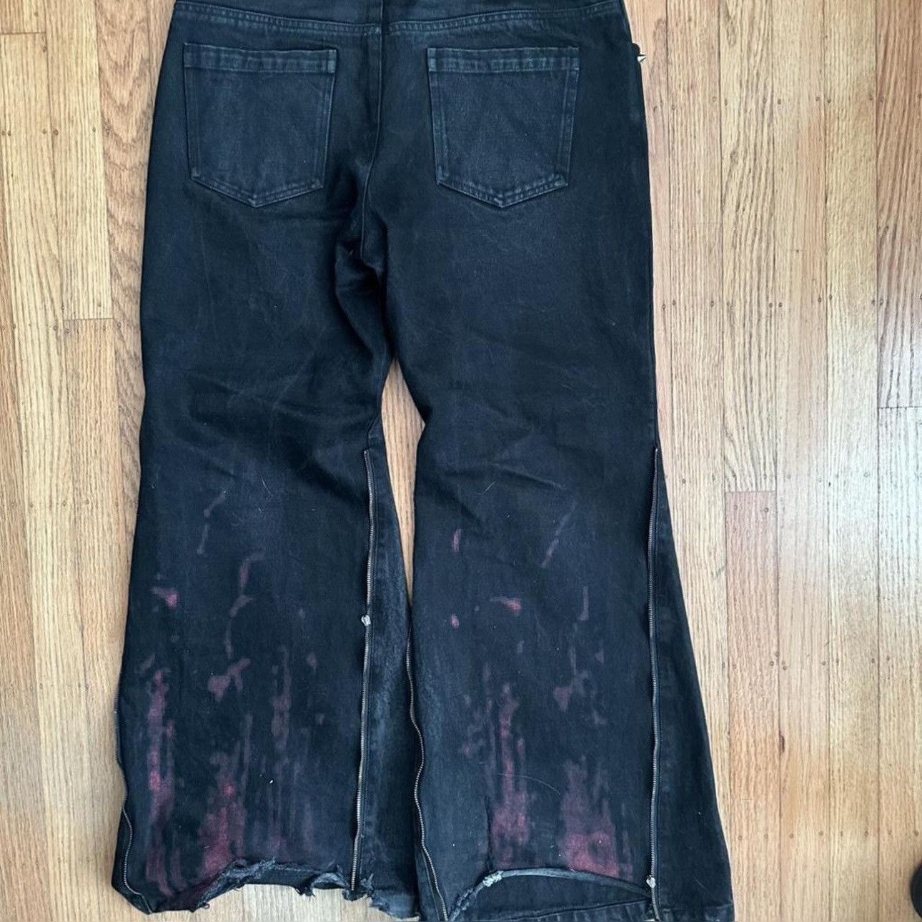 Tornado Mart Skinhead chainsaw flared jeans Size US 32 / EU 48 - 4 Thumbnail