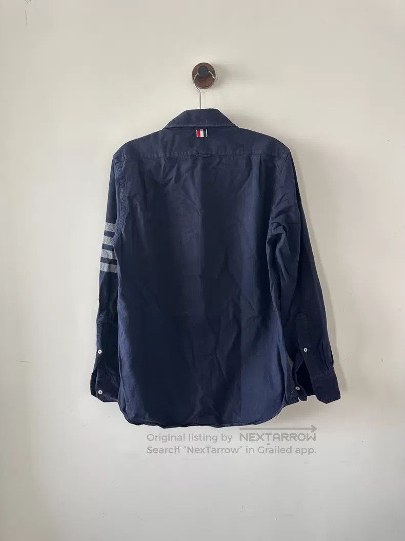 Thom Browne Thom Browne Navy blue sleeve logo shirt Size US S / EU 44-46 / 1 - 2 Thumbnail
