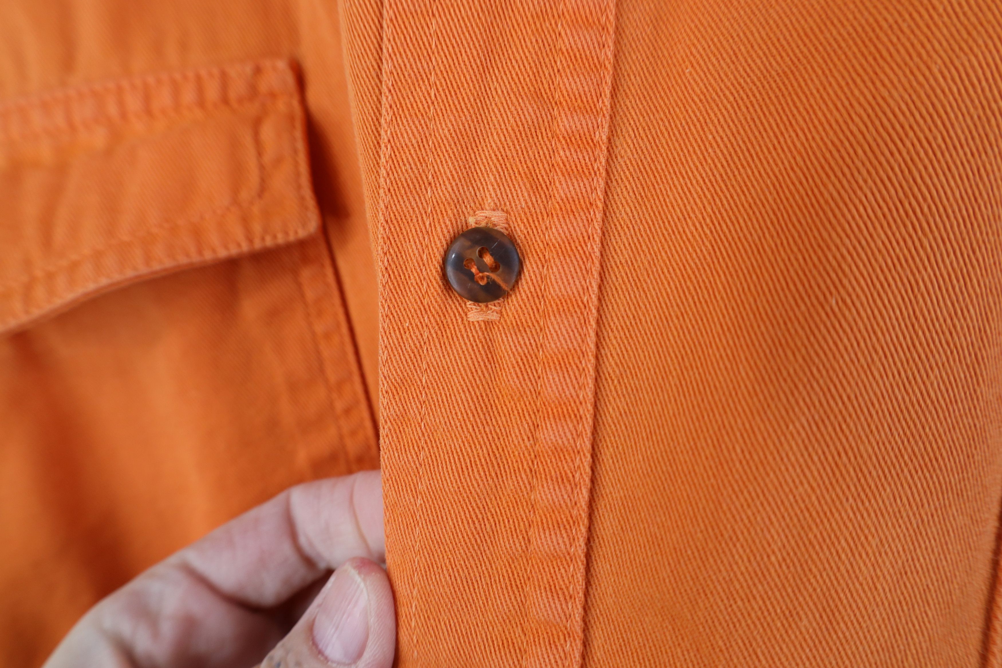 Vintage Vintage 90s Streetwear Dye Twill Collared Button Down Shirt Size US XL / EU 56 / 4 - 6 Thumbnail
