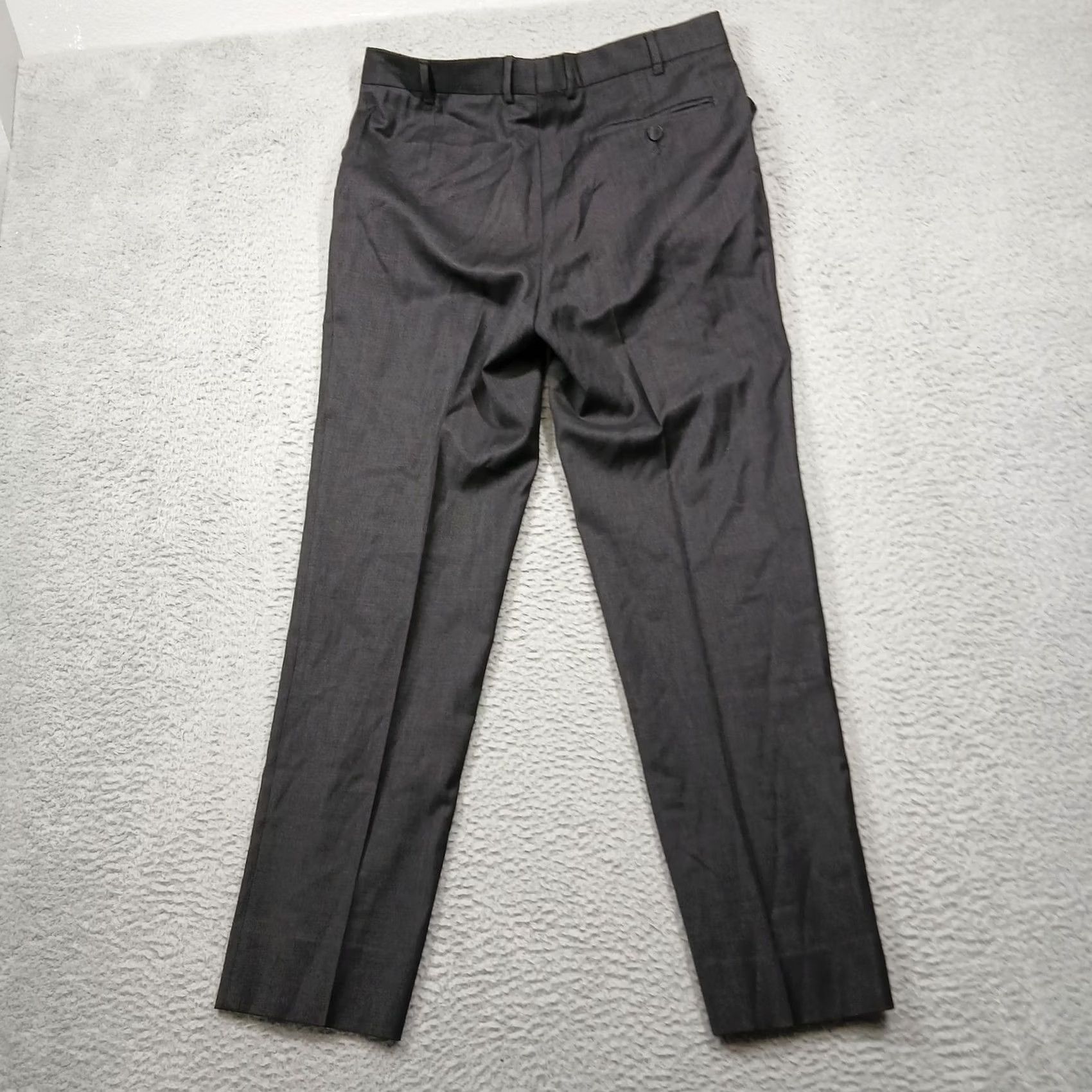 Thierry Mugler Thierry Mugler Mens Gray 32 Classic Dress Trousers 50 IT Inseam 30 Waist 32 Leather? Belt Loops Size US 32 / EU 48 - 3 Thumbnail