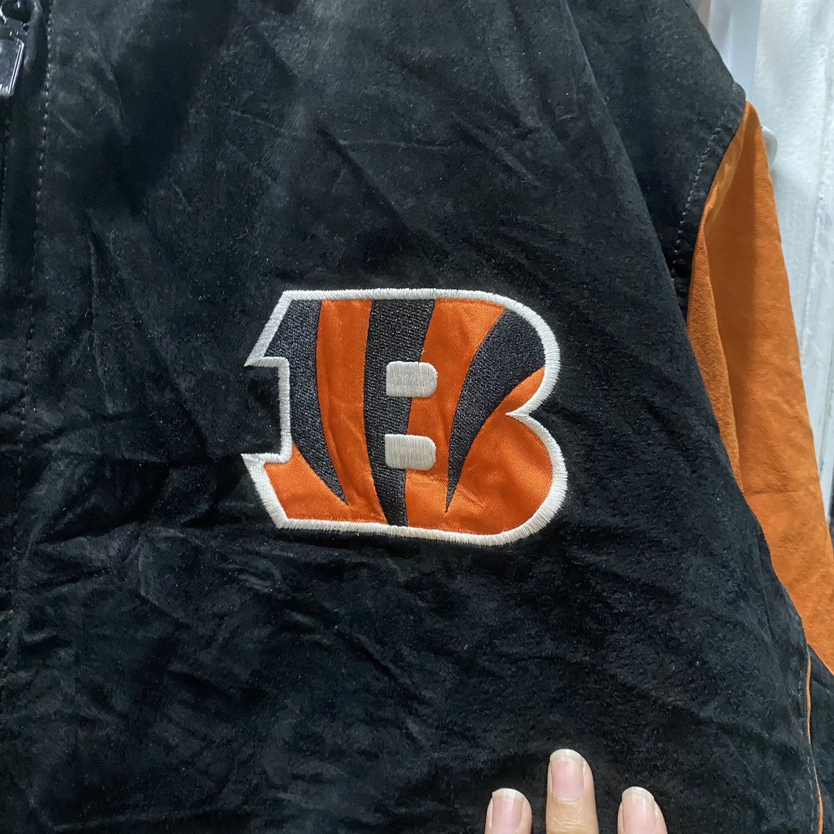NFL Vintage Cincinnati Bengals Leather Jacket by NFL Size US L / EU 52-54 / 3 - 9 Thumbnail