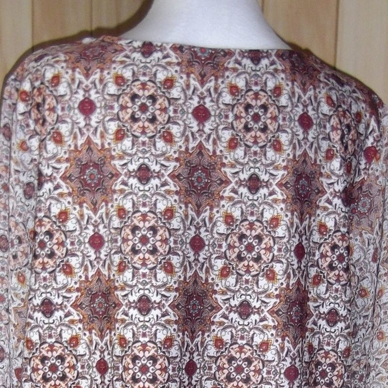 Other DressBarn Bohemian Long Sleeve Mini Shift Women Dress 2X Size XXL / US 16-18 / IT 52-54 - 7 Thumbnail