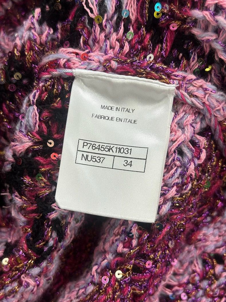 Chanel Chanel 24C Heavy Industry Color Sequin Knitted Cardigan co Size XXS / US 00 / IT 34 - 4 Thumbnail