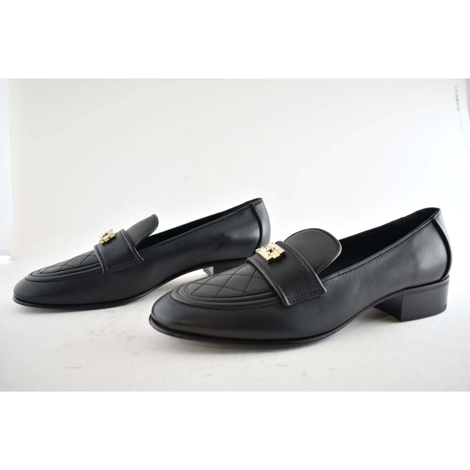Chanel 20B Quilted Boy Lego Metal CC Mule Slip Flat Loafer 41.5 Size US 11.5 / IT 41.5 - 7 Thumbnail