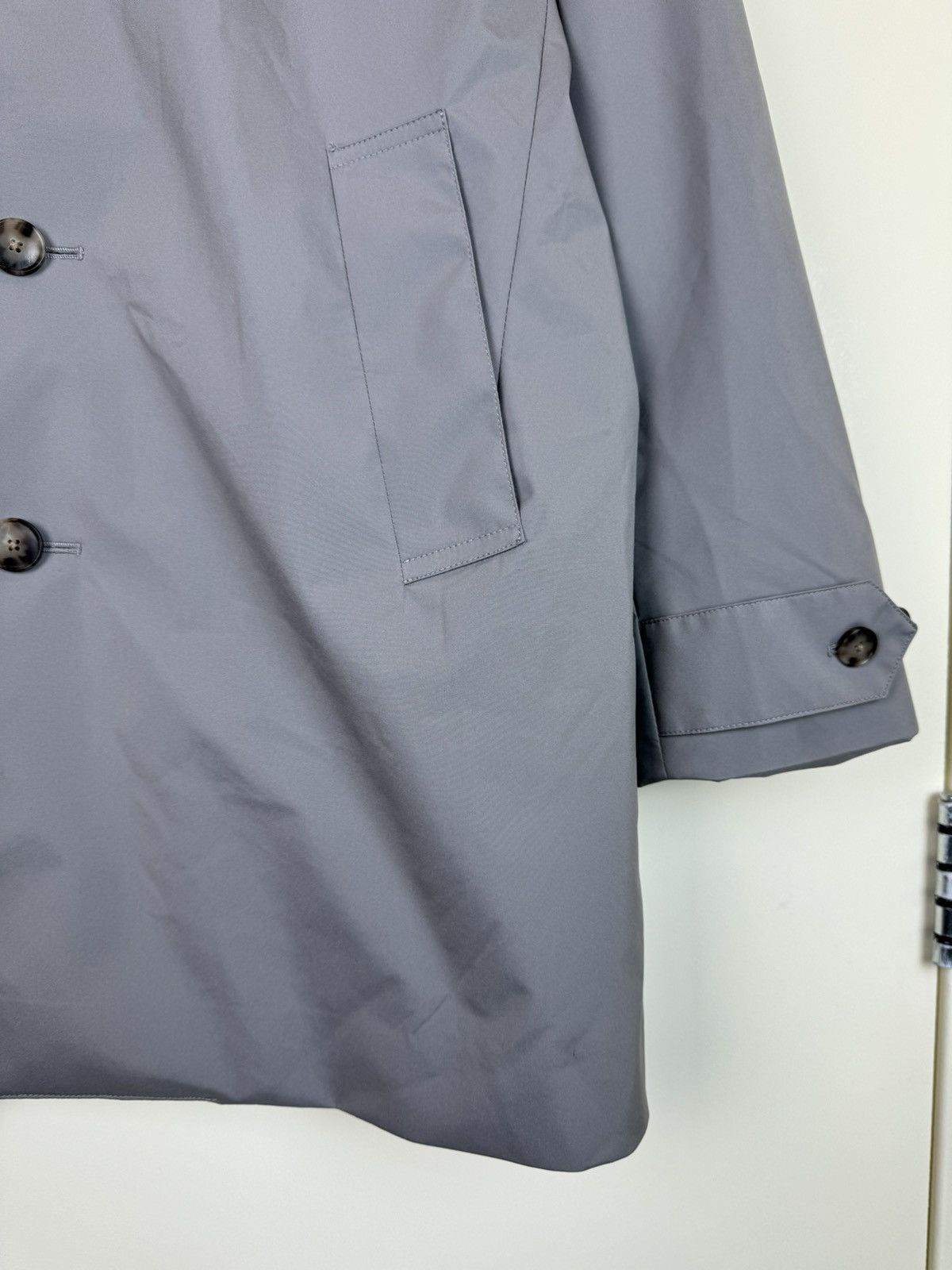 SHINE LUXURY ATELIER MUNRO Frost GGray Car Coat Loro Piana Storm System M Size US M / EU 48-50 / 2 - 6 Thumbnail