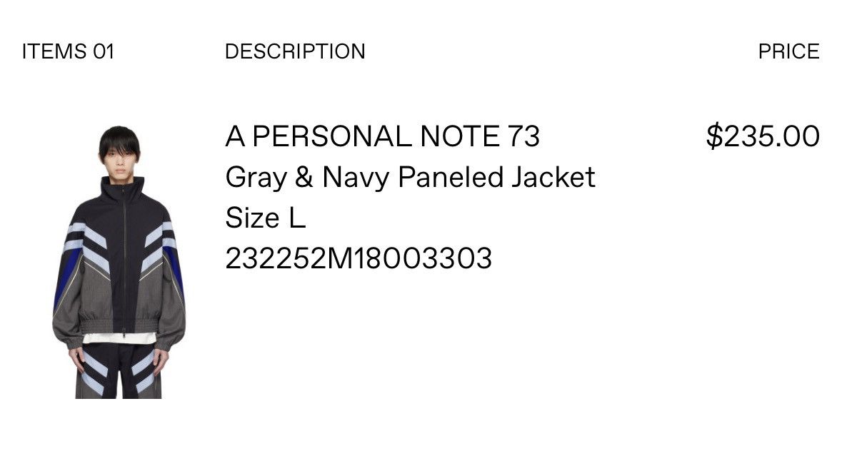 Other A PERSONAL NOTE 73 Gray & Navy Paneled Jacket Size US L / EU 52-54 / 3 - 8 Thumbnail