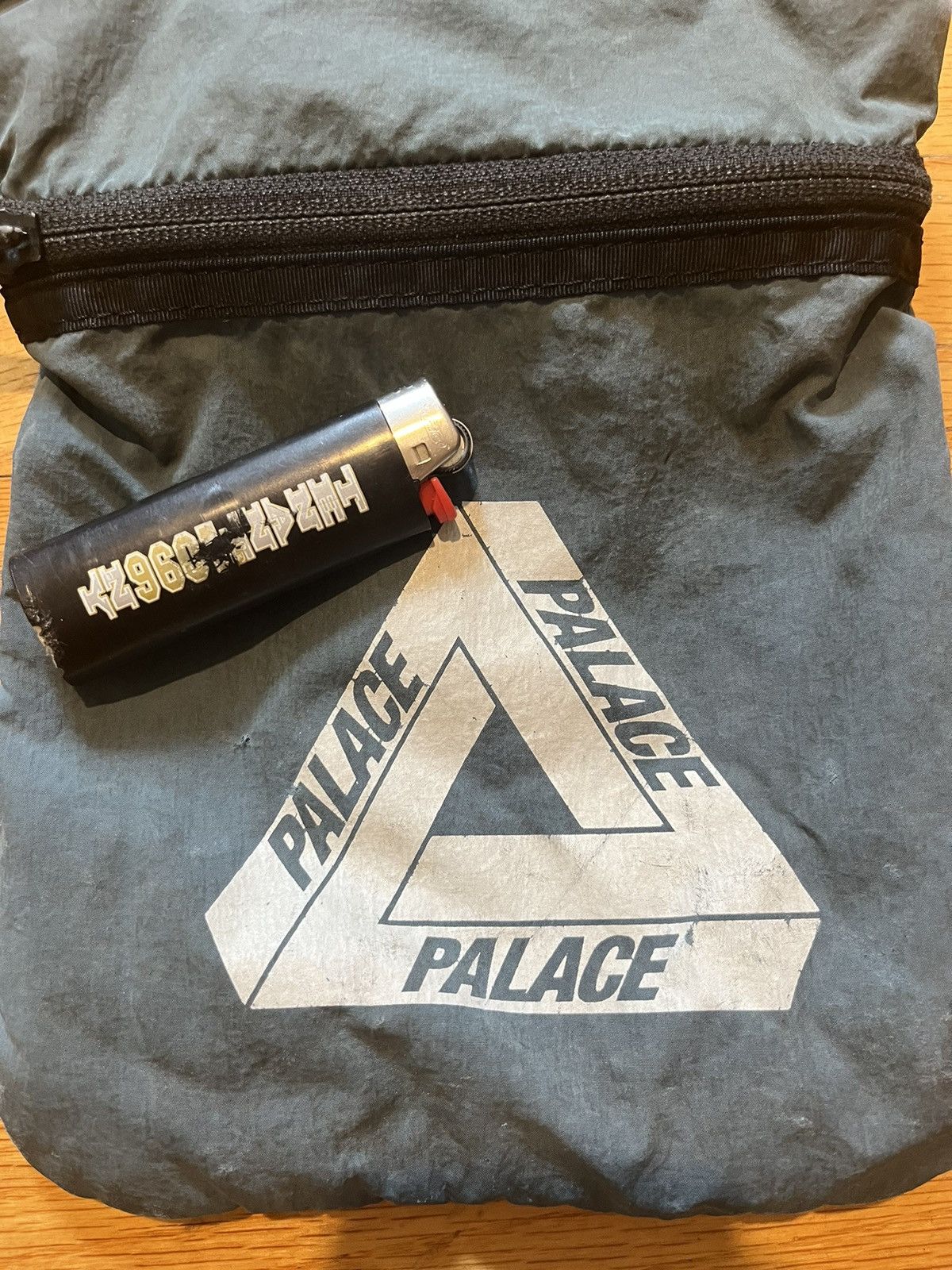Palace Palace Flat Sack/ Shoulder Bag (blue/green) | Grailed