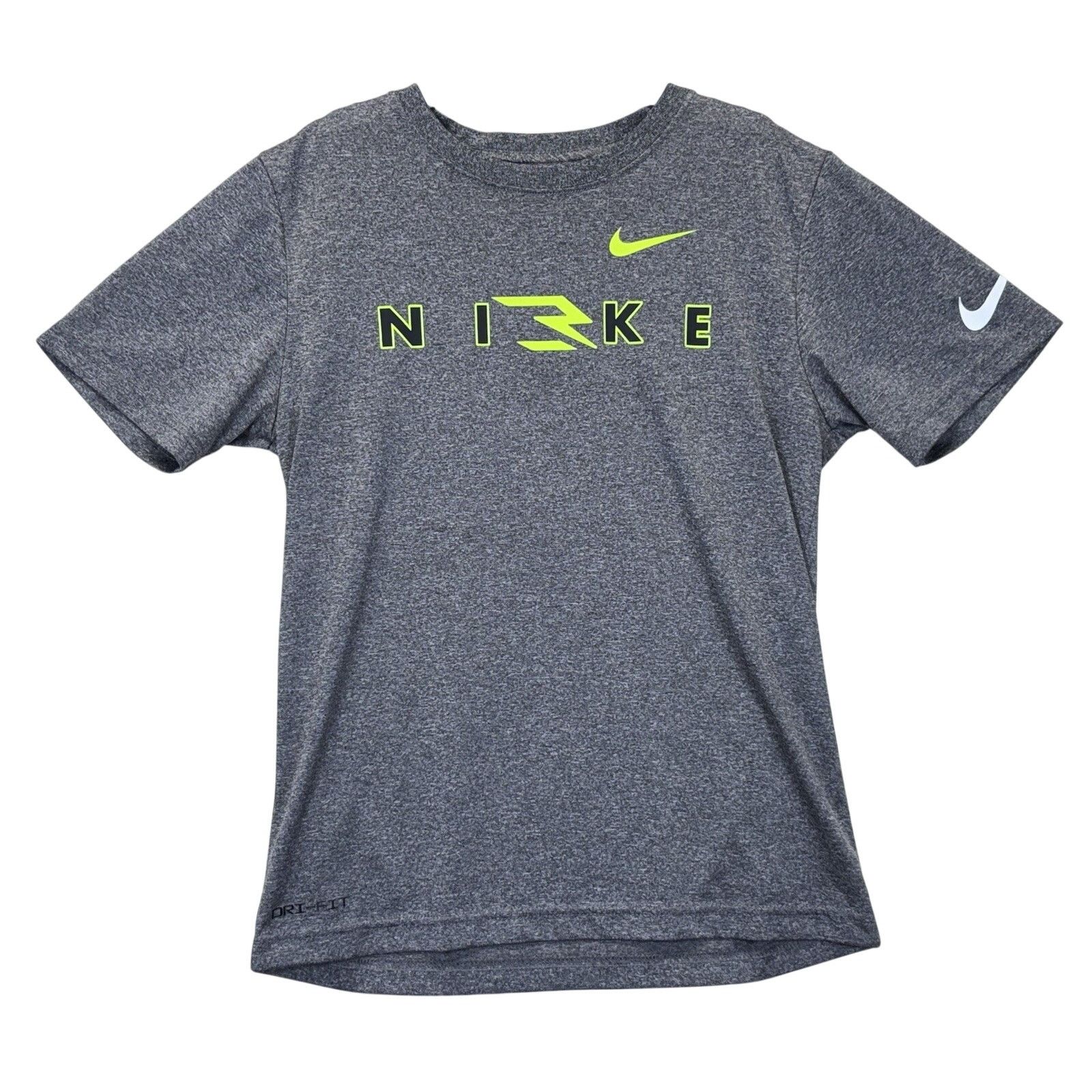 Nike Nike Dri-Fit Youth Large Gray Graphic T-Shirt Boys L Size US L / EU 52-54 / 3 - 1 Thumbnail