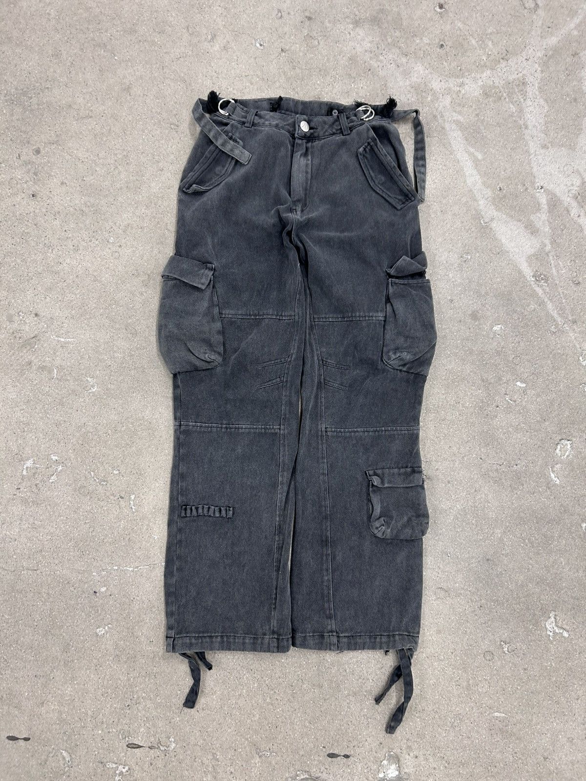 Japanese Brand × Vintage maniere de voir cargo multi pocket pants mid rise grey Size 26" / US 2 / IT 38 - 4 Thumbnail
