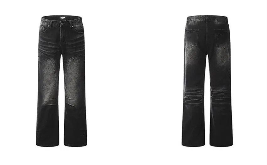 Designer × Japanese Brand Black y2k Distressed Washed Flare Jeans Size US 32 / EU 48 - 6 Thumbnail