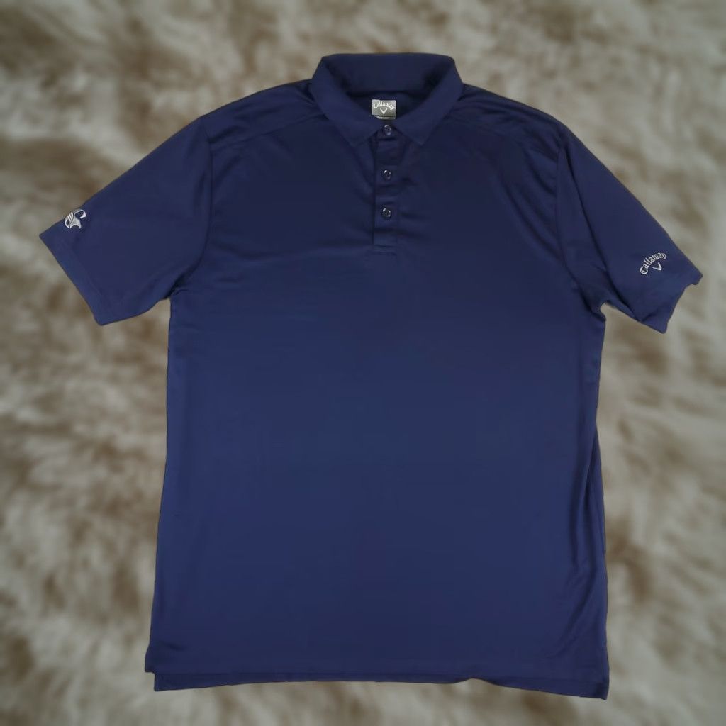 Callaway Callaway Polo Shirt Men’s Large Blue Opti-Dri Embroidered Golf Performance Short Sleeve 3-Button Breathable Moisture-Wicking Mens Size US L / EU 52-54 / 3 - 1 Thumbnail