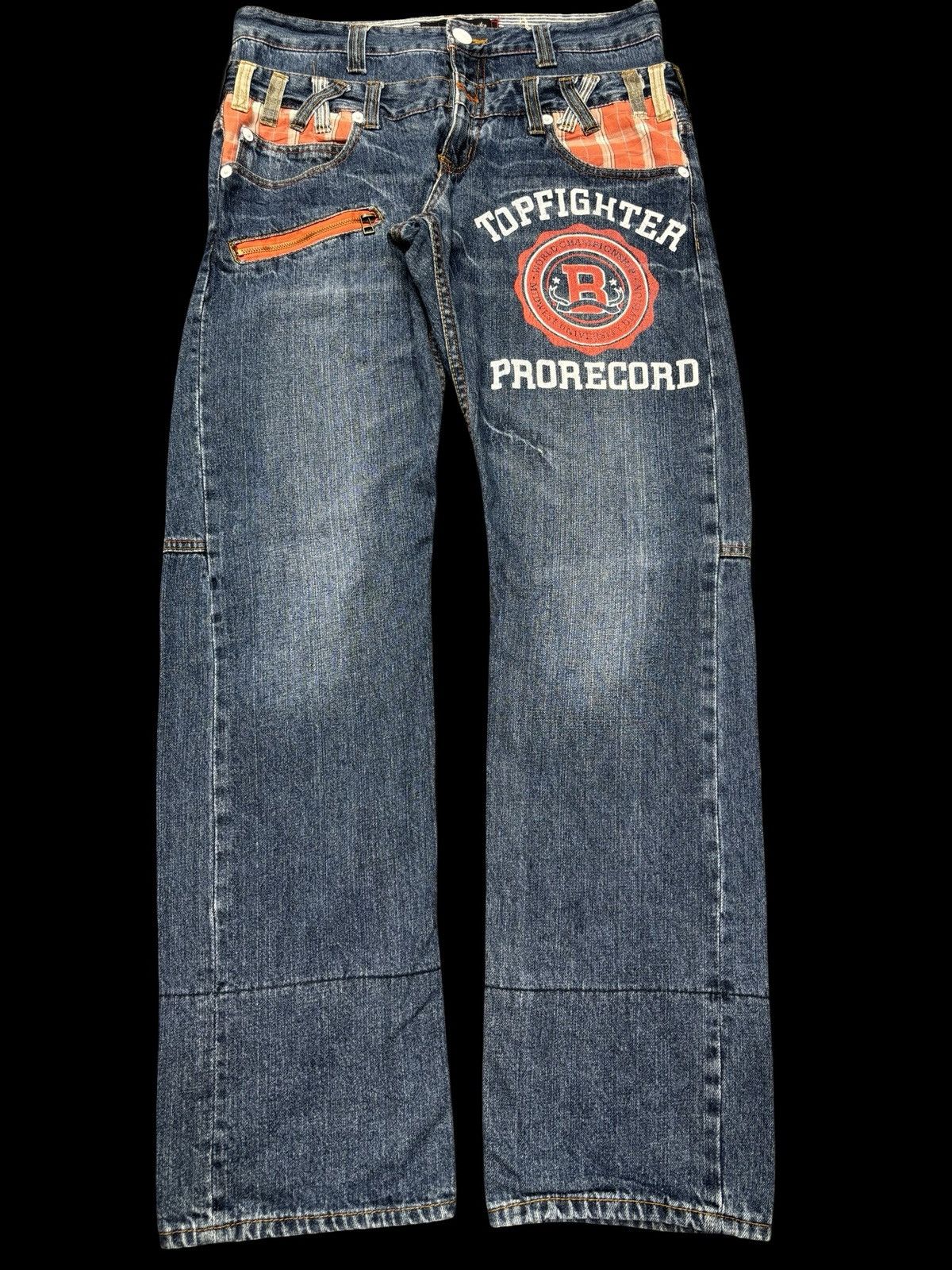 Japanese Brand 💥Double Waist💥Insane Dominate Twisted Leg Denim F653 Size US 32 / EU 48 - 1 Thumbnail