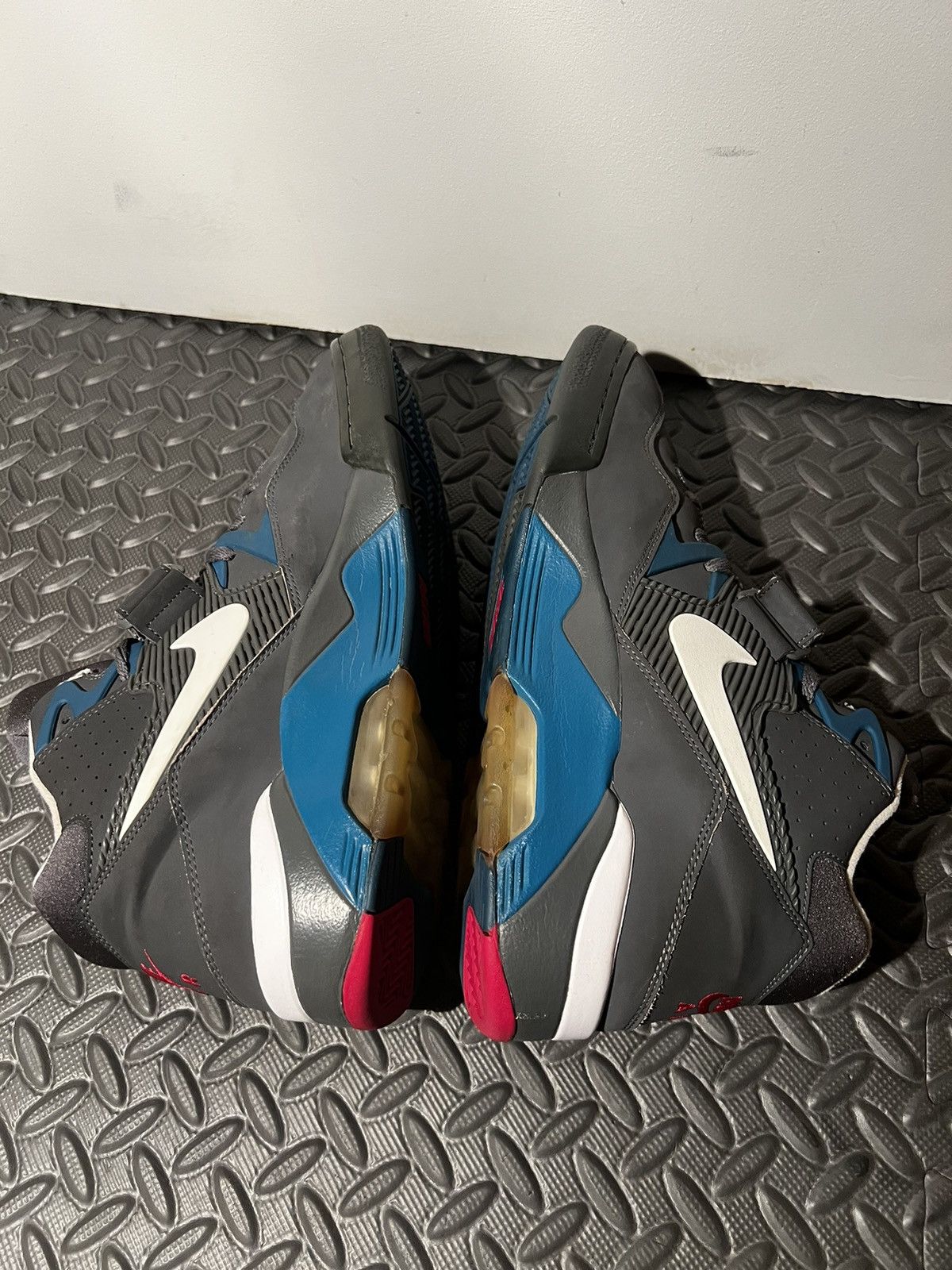 Nike RARE Nike Air Force 180 Grey Blue size 13 Mens Basketball Size US 13 / EU 46 - 6 Thumbnail