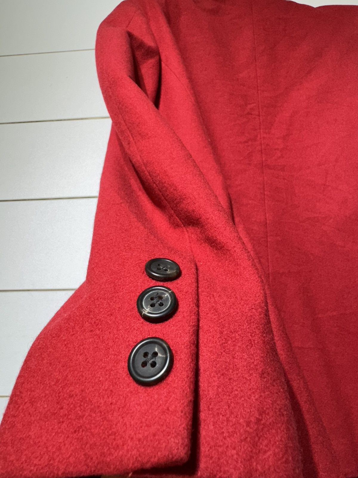 Y's × Yohji Yamamoto Vintage Yohji Yamamoto Red Laine Wool Jacket Y's Collection Size US XS / EU 42 / 0 - 6 Thumbnail
