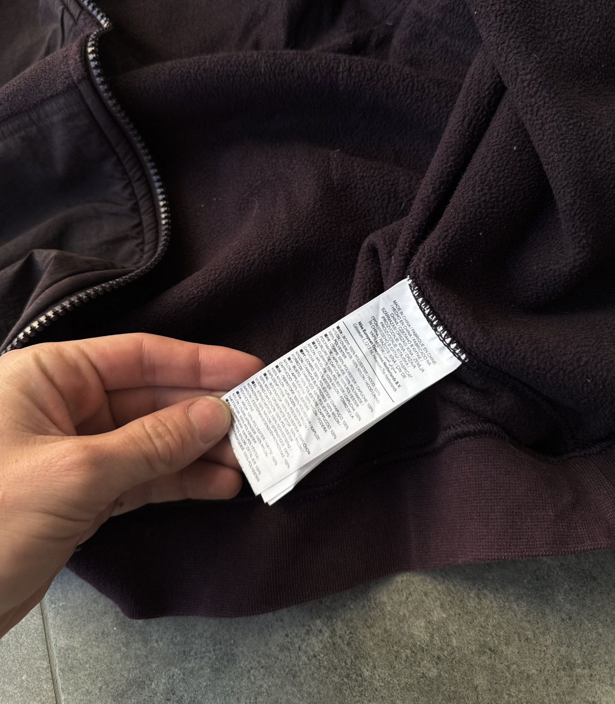 Nike Vintage 90’s Burgundy Nike Drill Check Zip Up Track Jacket Size US M / EU 48-50 / 2 - 8 Thumbnail