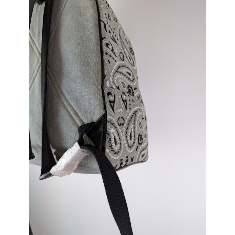 Amiri o1rshd1 Size: OS / Bandana Denim Backpack in Clay Indigo Size ONE SIZE - 12 Thumbnail