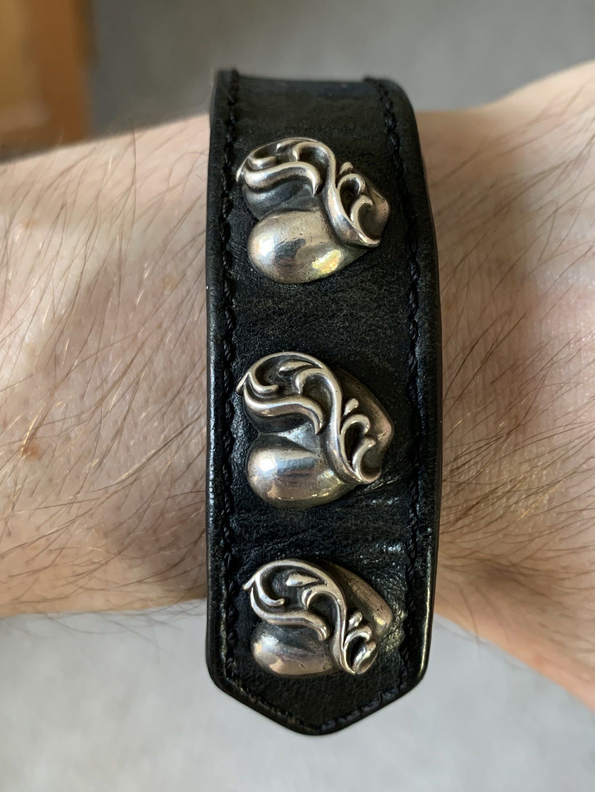 Chrome Hearts Chrome Hearts Adjustable Leather Silver Snap Bracelet Size ONE SIZE - 11 Thumbnail