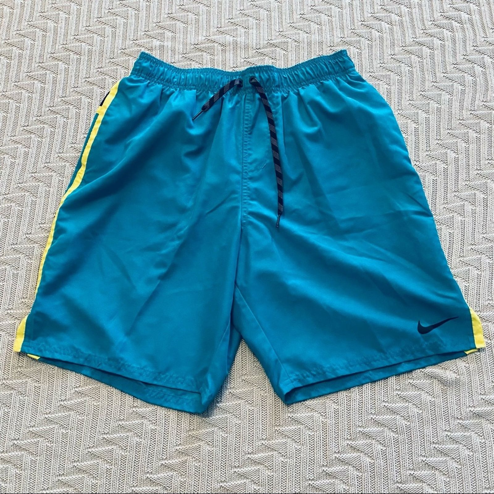 Nike Nike teal blue swim trunks Size US 35 - 1 Thumbnail