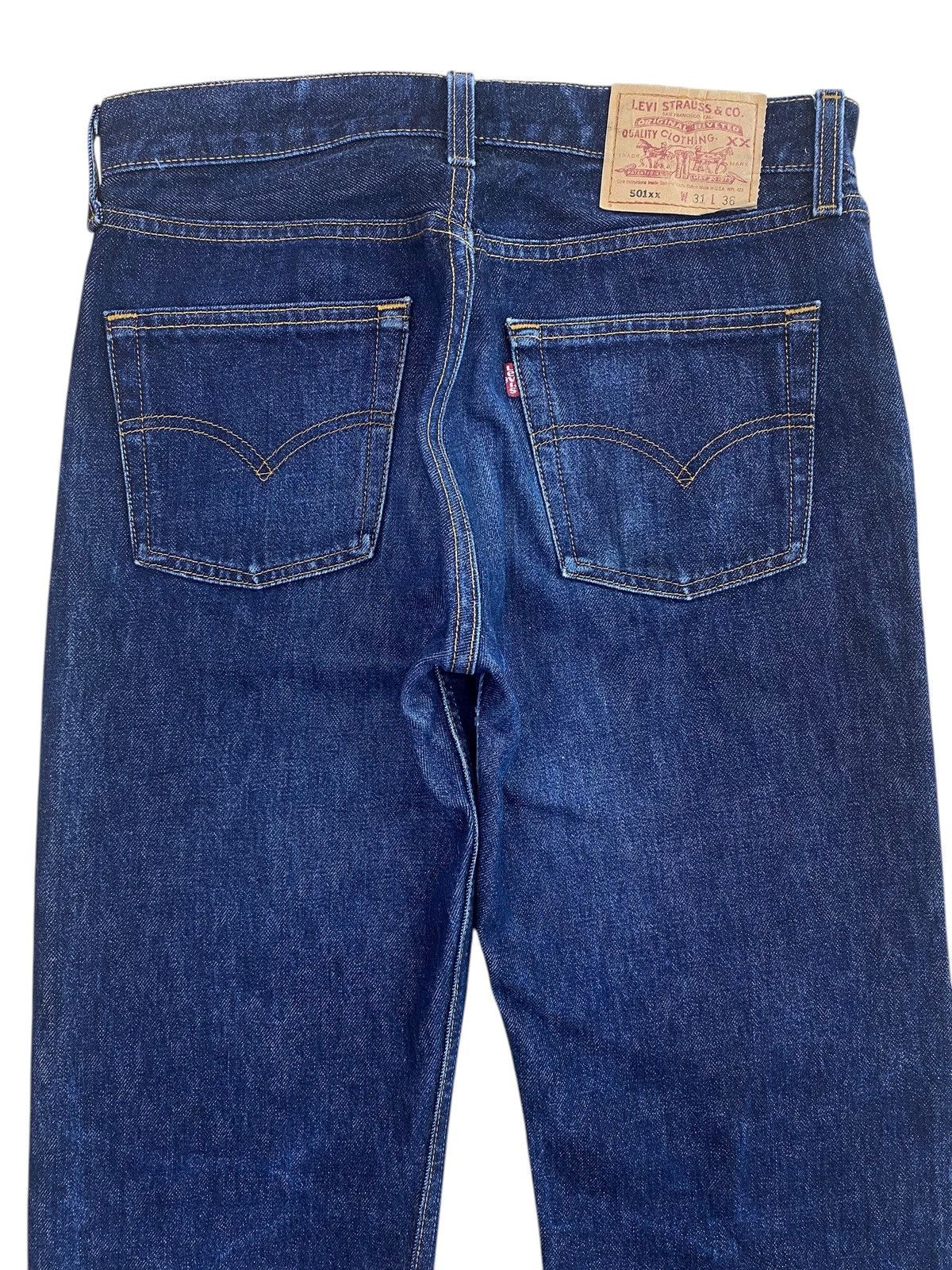 Levi's Levi’s Vintage Dark Blue Wash Style Straight Cut Jeans Size US 30 / EU 46 - 4 Thumbnail