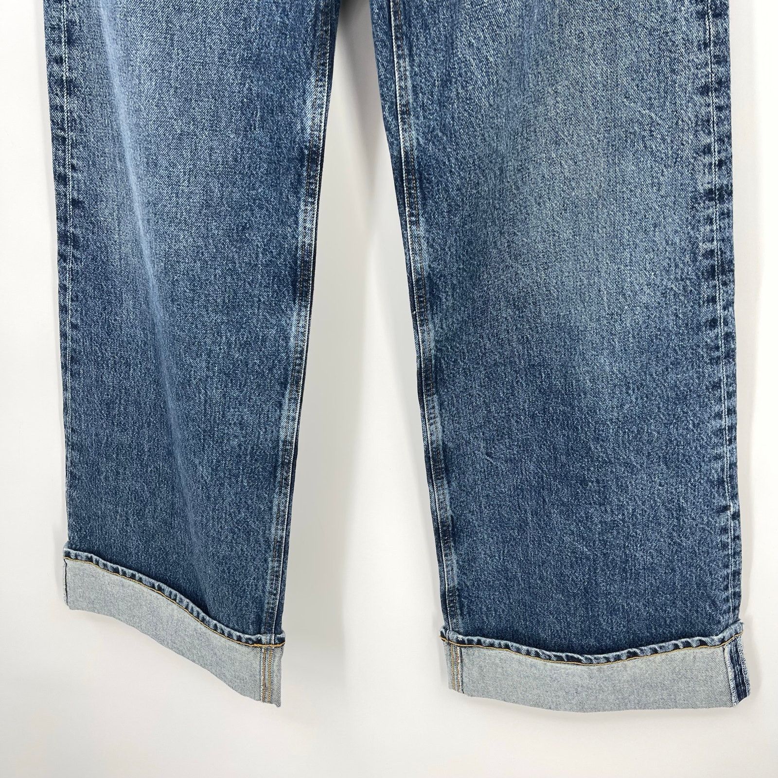 Agolde AGOLDE | Dame Wide Leg Cuffed Jeans in Control 25 Size 25" / US 0 / IT 36 - 8 Thumbnail
