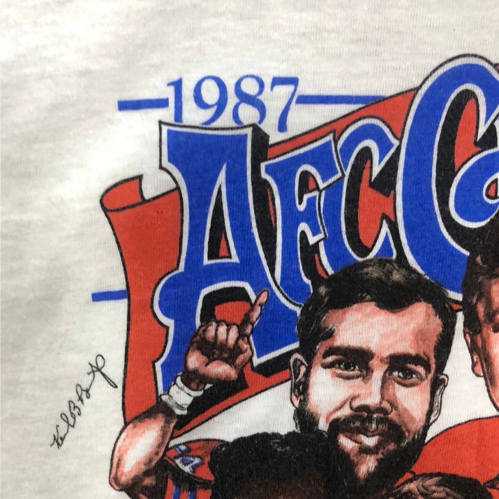 NFL Vintage 1987 Denver Broncos AFC Champs Shirt M Size US M / EU 48-50 / 2 - 3 Thumbnail