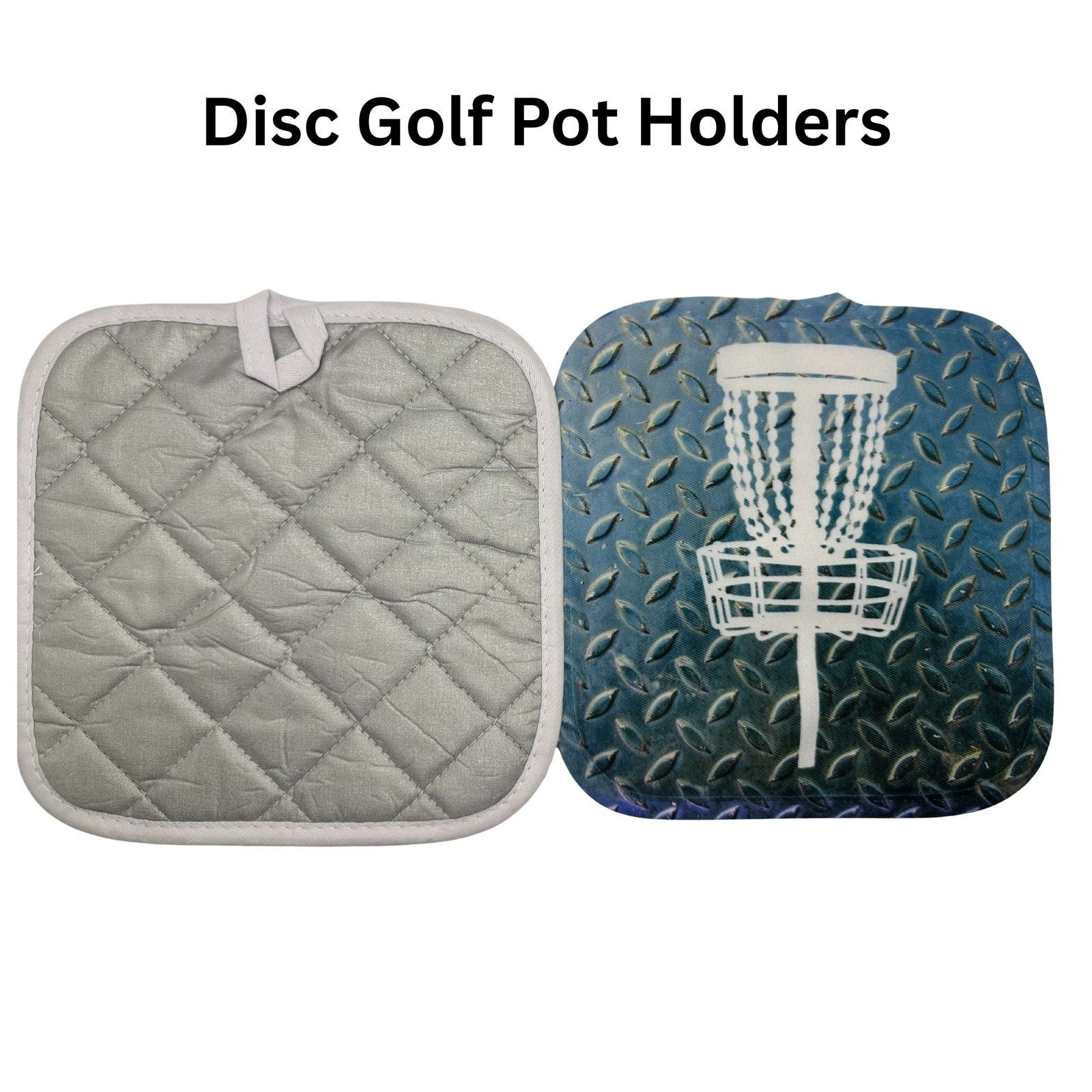 Gildan Disc Golf Pot Holders Set Discgolfing Kitchen Decor Gift Size ONE SIZE - 2 Thumbnail