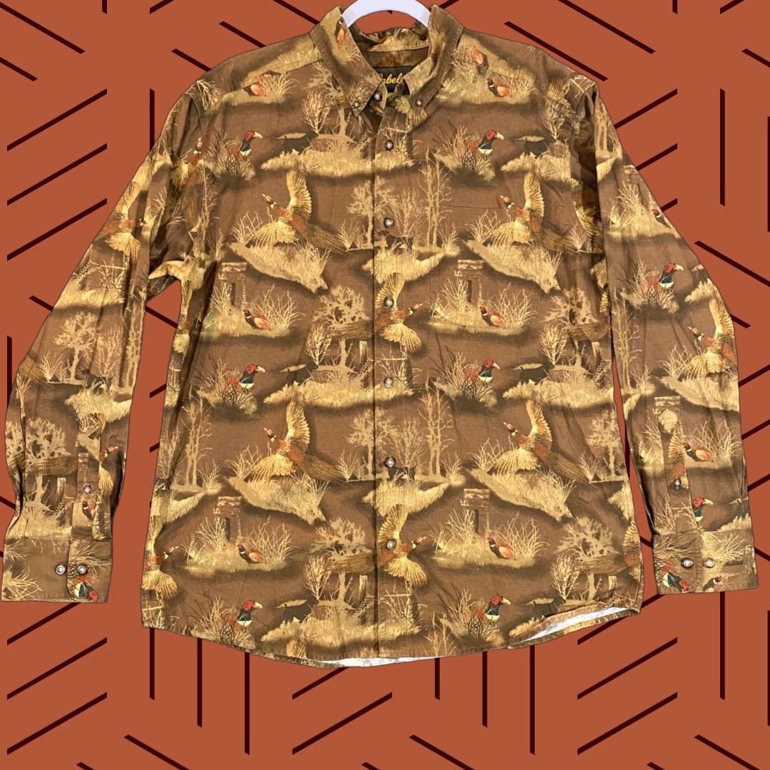 Vintage Cabela's Shirt Mens Large Brown Pheasant Plaid Button-Up Outdoors L/S Shirt Mens Large Brown Pheasant Plaid Button-Up Outdoors L/S Size US L / EU 52-54 / 3 - 1 Thumbnail