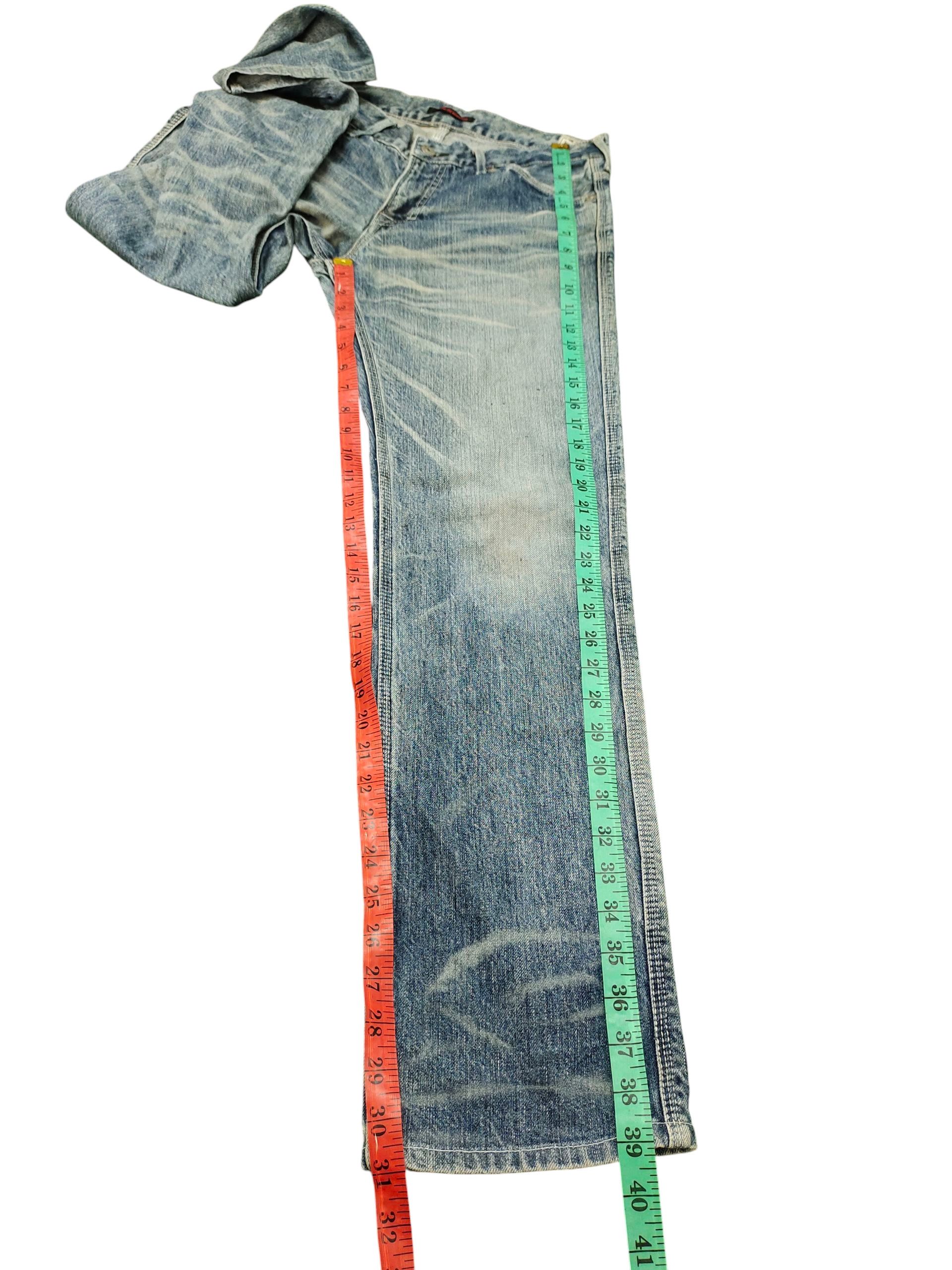 Kapital Vintage Blueway Japan Clawmark Distress Denim Jeans Size US 31 - 18 Thumbnail