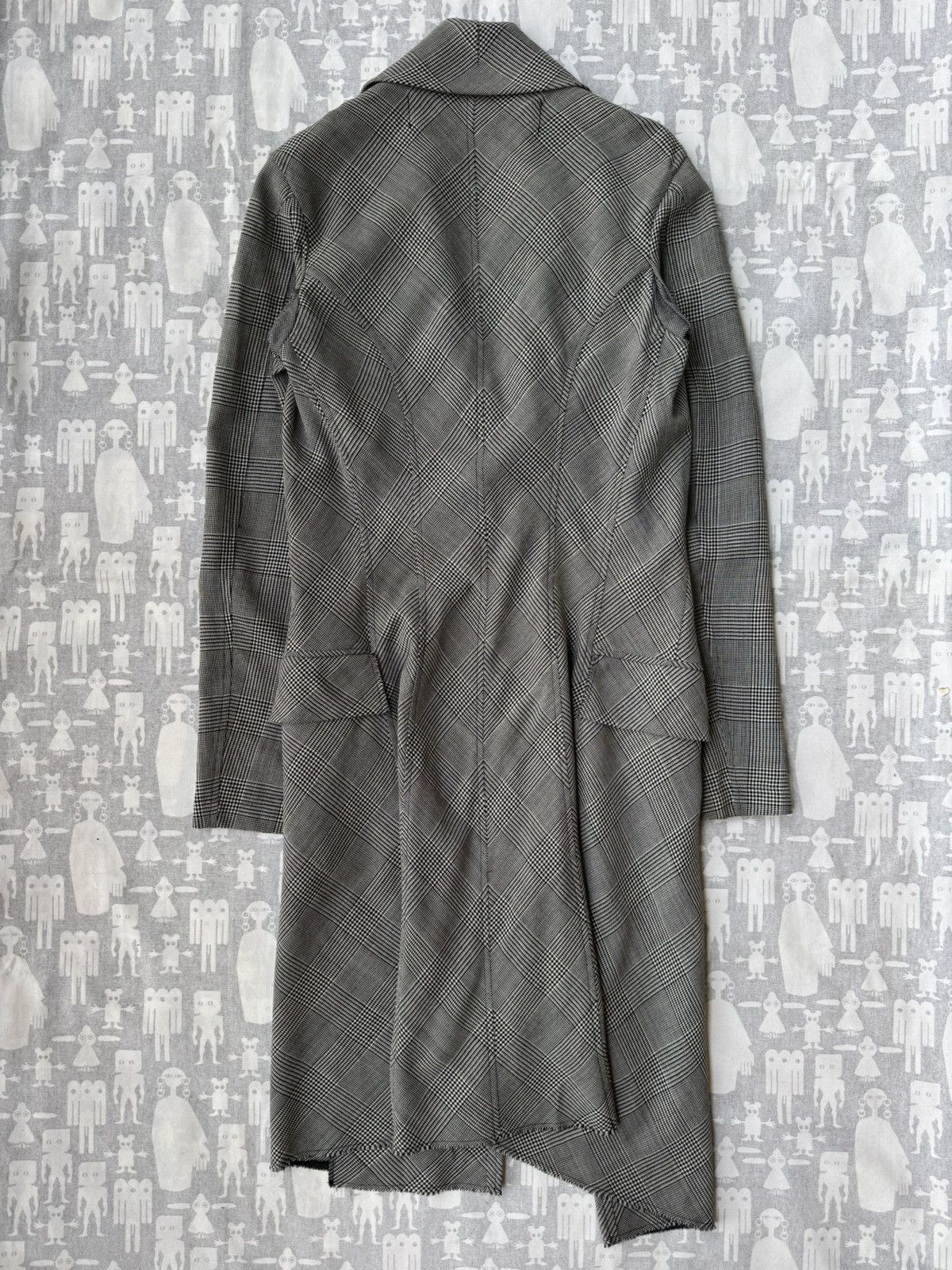 Junya Watanabe Junya Watanabe SS04 Asymmetrical Draped Houndstooth Coat Size M / US 6-8 / IT 42-44 - 6 Thumbnail