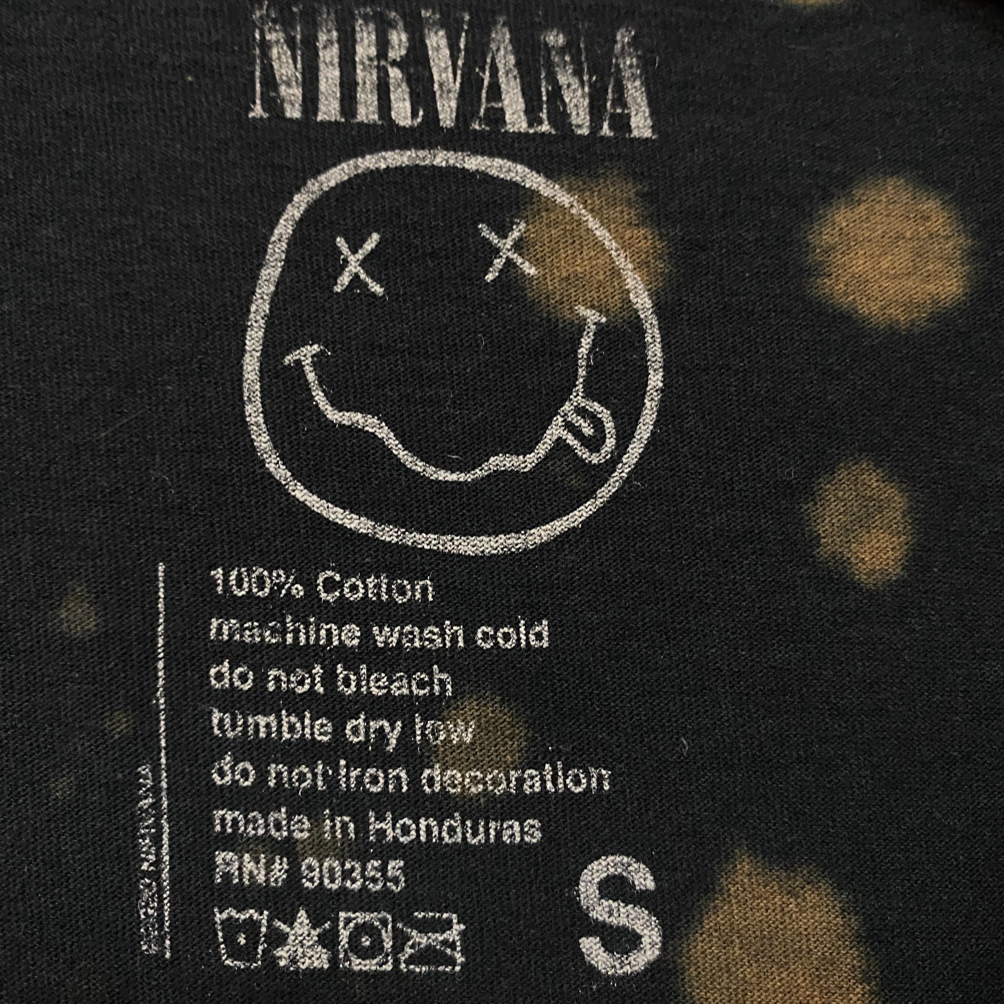 Nirvana Nirvana Nevermind Tour Smiley Grunge Band Bleach Wash Tee S Size US S / EU 44-46 / 1 - 4 Thumbnail