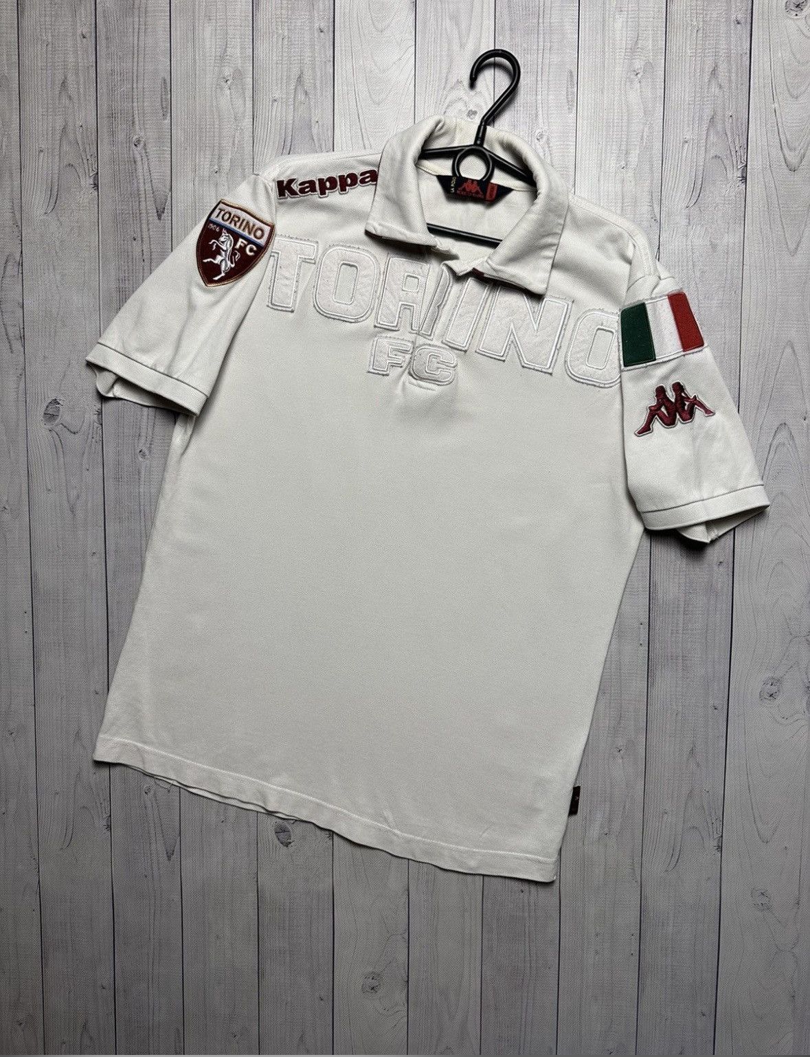 Kappa Vintage kappa Torino soccer polo logo Italy rare size M Size US M / EU 48-50 / 2 - 3 Thumbnail