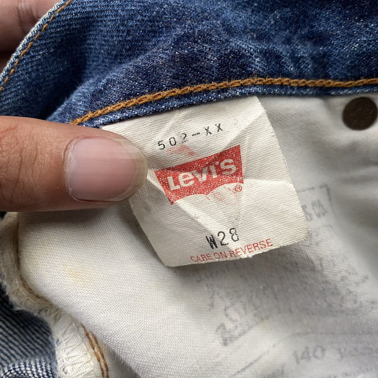 Levi's × Vintage vintage Levi’s 502 made in japan red line selvedge Big E Size US 28 / EU 44 - 11 Thumbnail