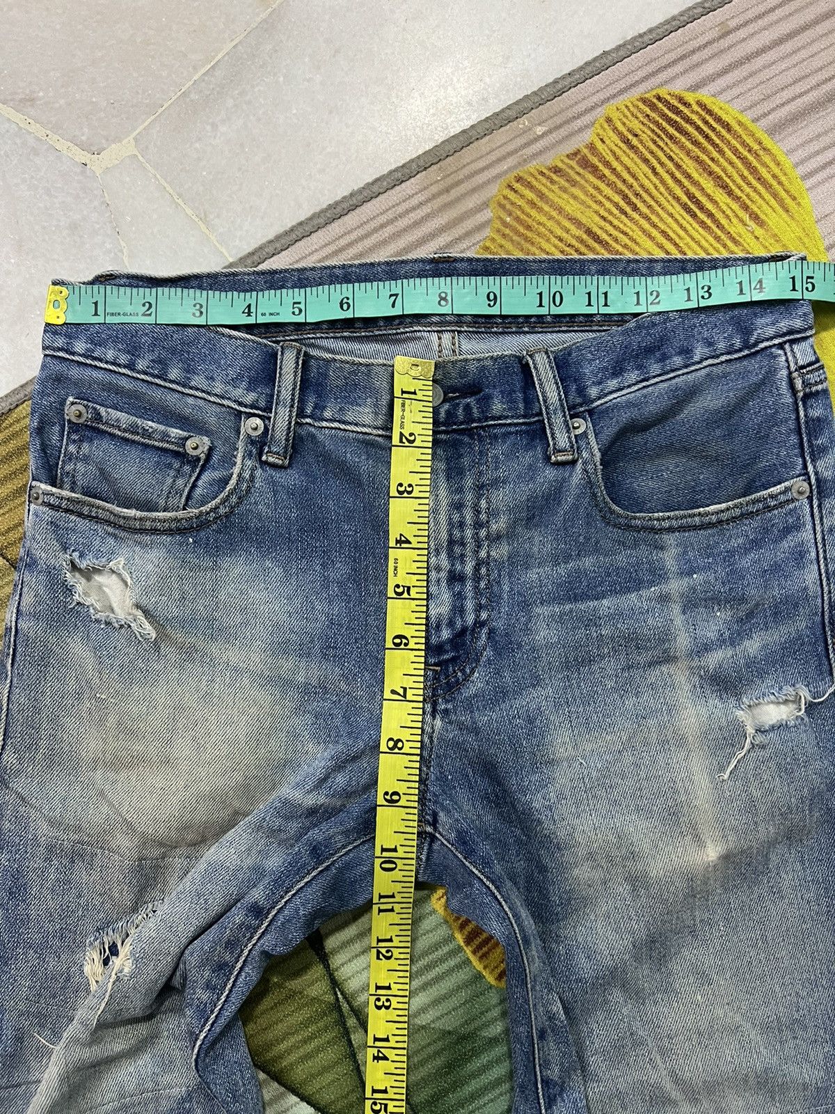Japanese Brand × Seditionaries × Uniqlo UNIQLO DISTRESSED DENIM VERY RARE Size US 30 / EU 46 - 12 Thumbnail
