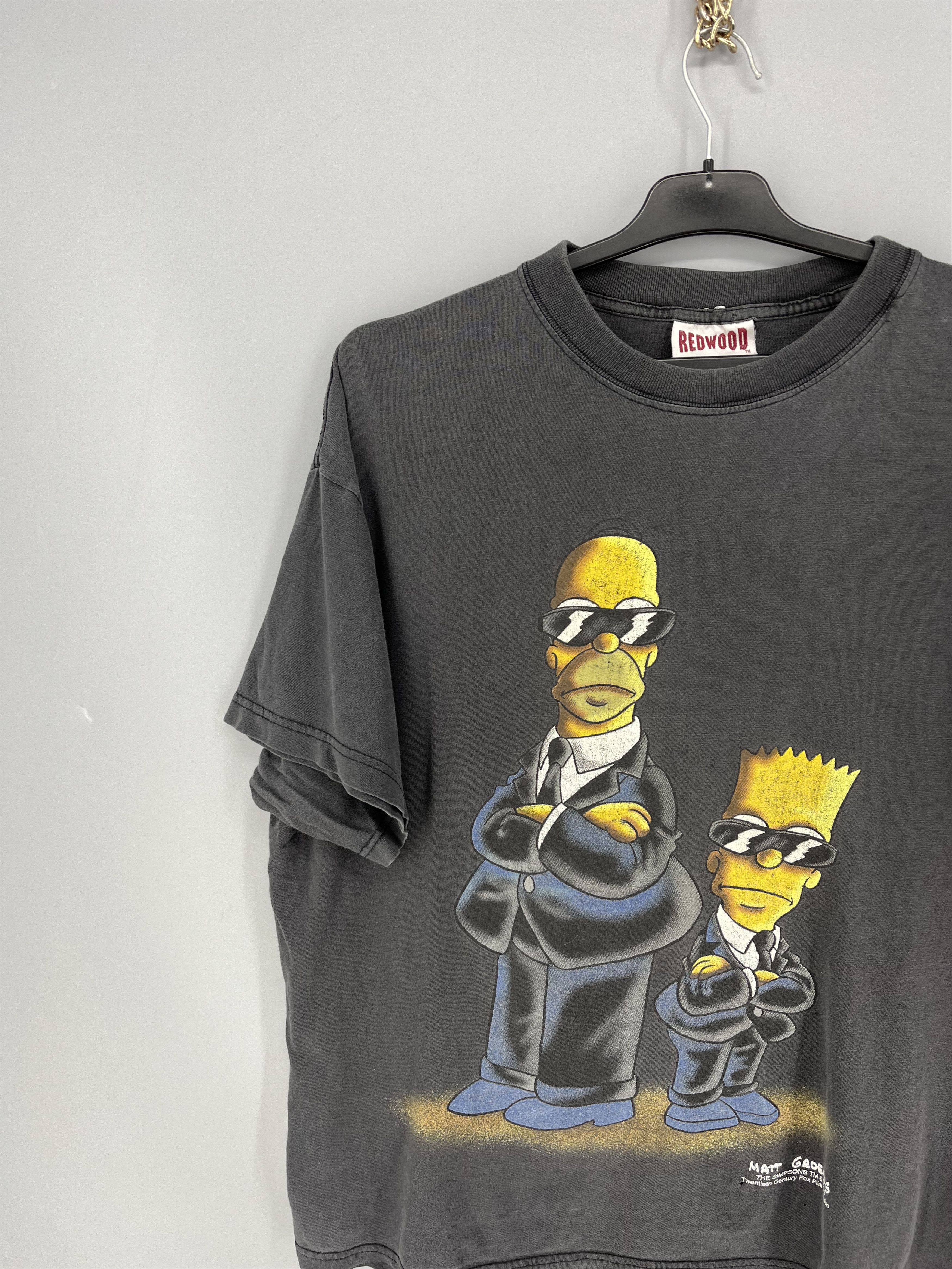 Vintage Vintage 2000 The Simpsons MIB Parody Tee (XL) Size US XL / EU 56 / 4 - 4 Thumbnail