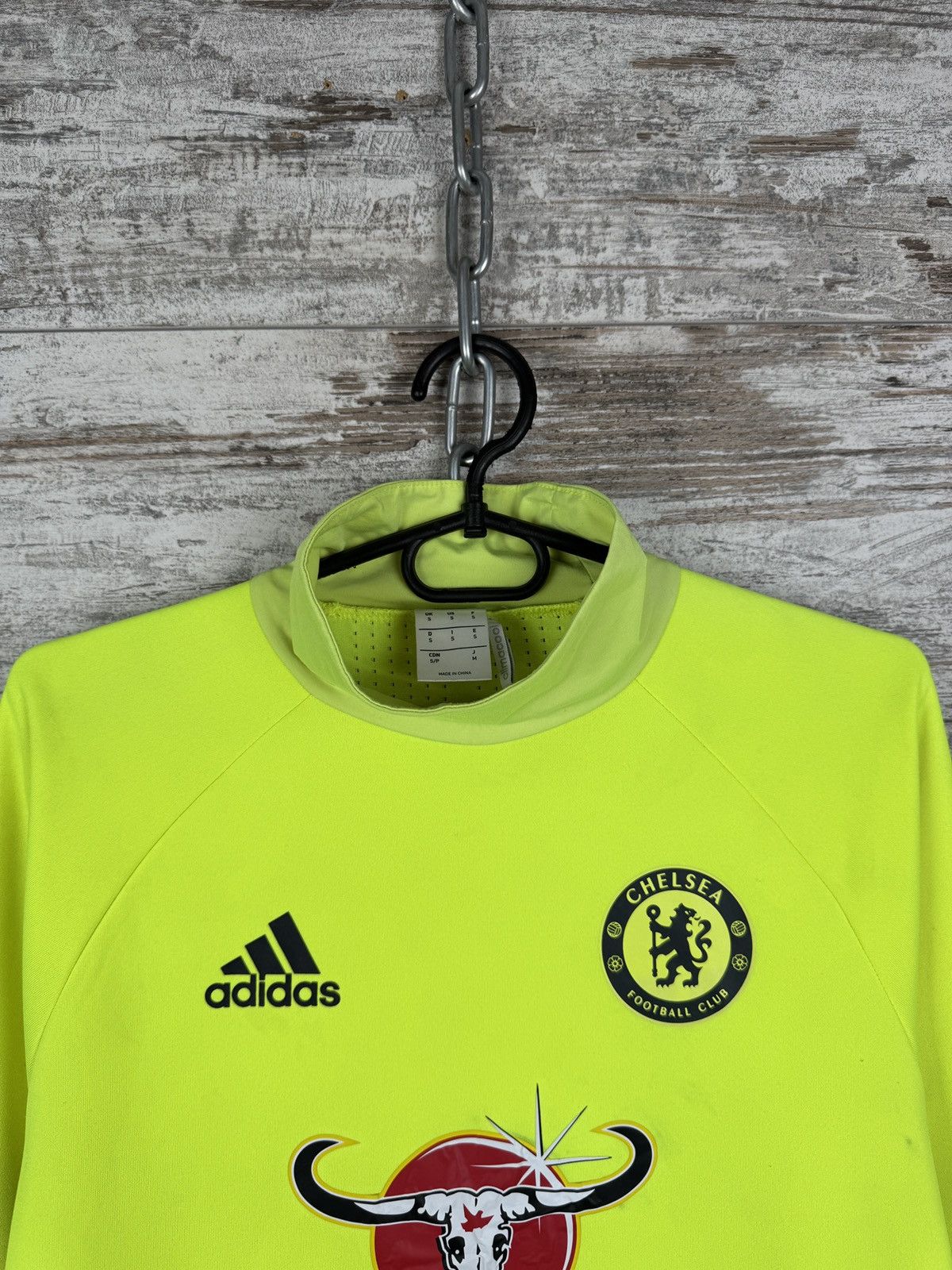 Adidas Mens Vintage Adidas Chelsea FC sweatshirt soccer jersey tee Size US S / EU 44-46 / 1 - 3 Thumbnail