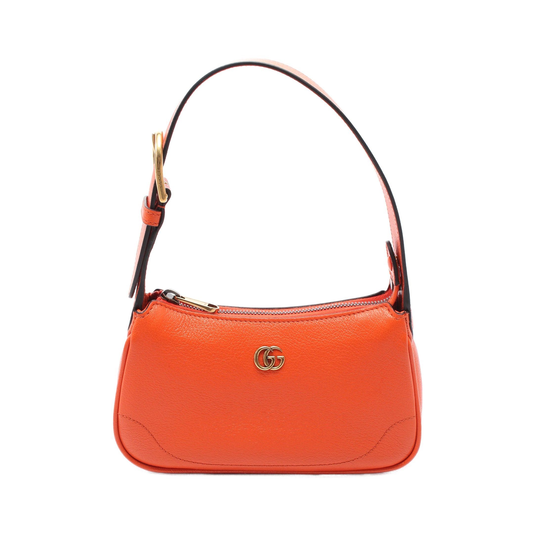 Gucci Gucci Aphrodite Gg Marmont Handbag Leather Orange Size ONE SIZE - 1 Thumbnail
