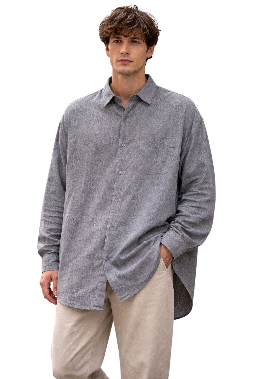 Yohji Yamamoto ‼️LAST DROP‼️Y’s For Men Yohji Yamamoto Linen Oversized Shirt Size US L / EU 52-54 / 3 - 1 Thumbnail