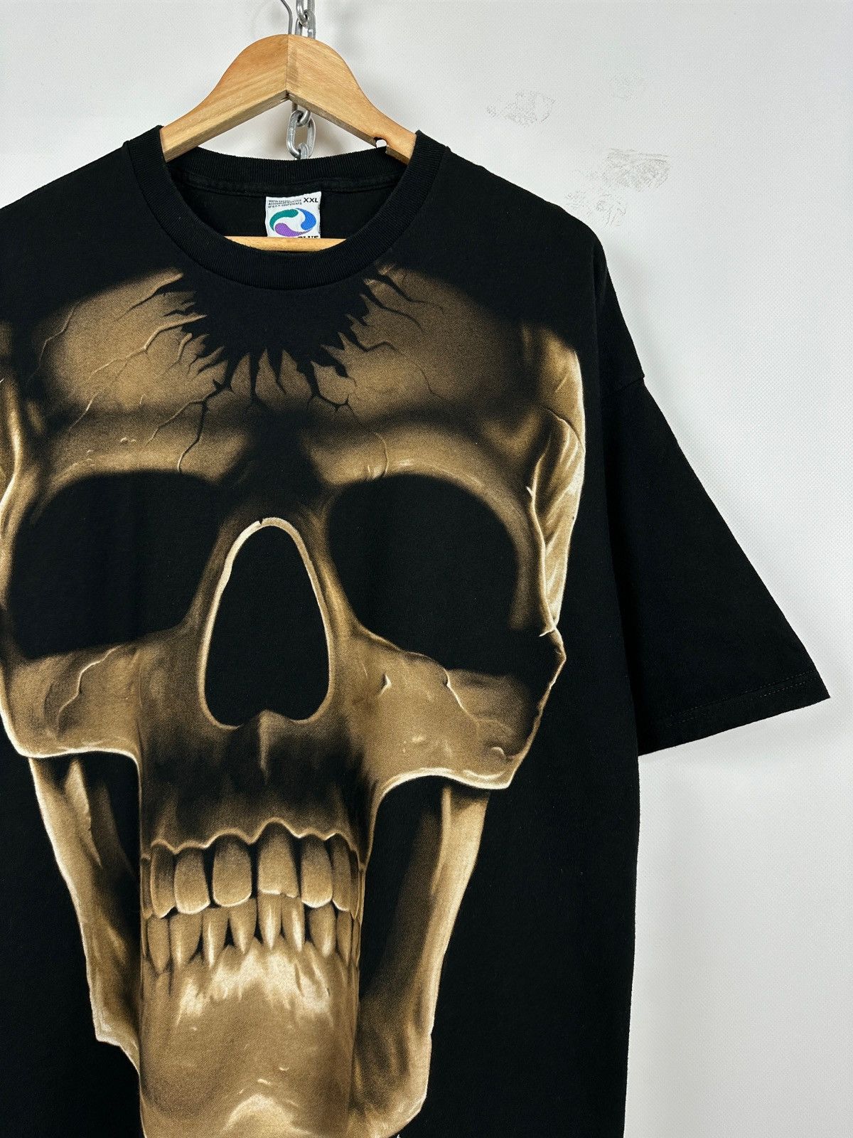 Liquid Blue 1999 Vintage Liquid Blue Skull All Over Print T-Shirt Size US XXL / EU 58 / 5 - 6 Thumbnail