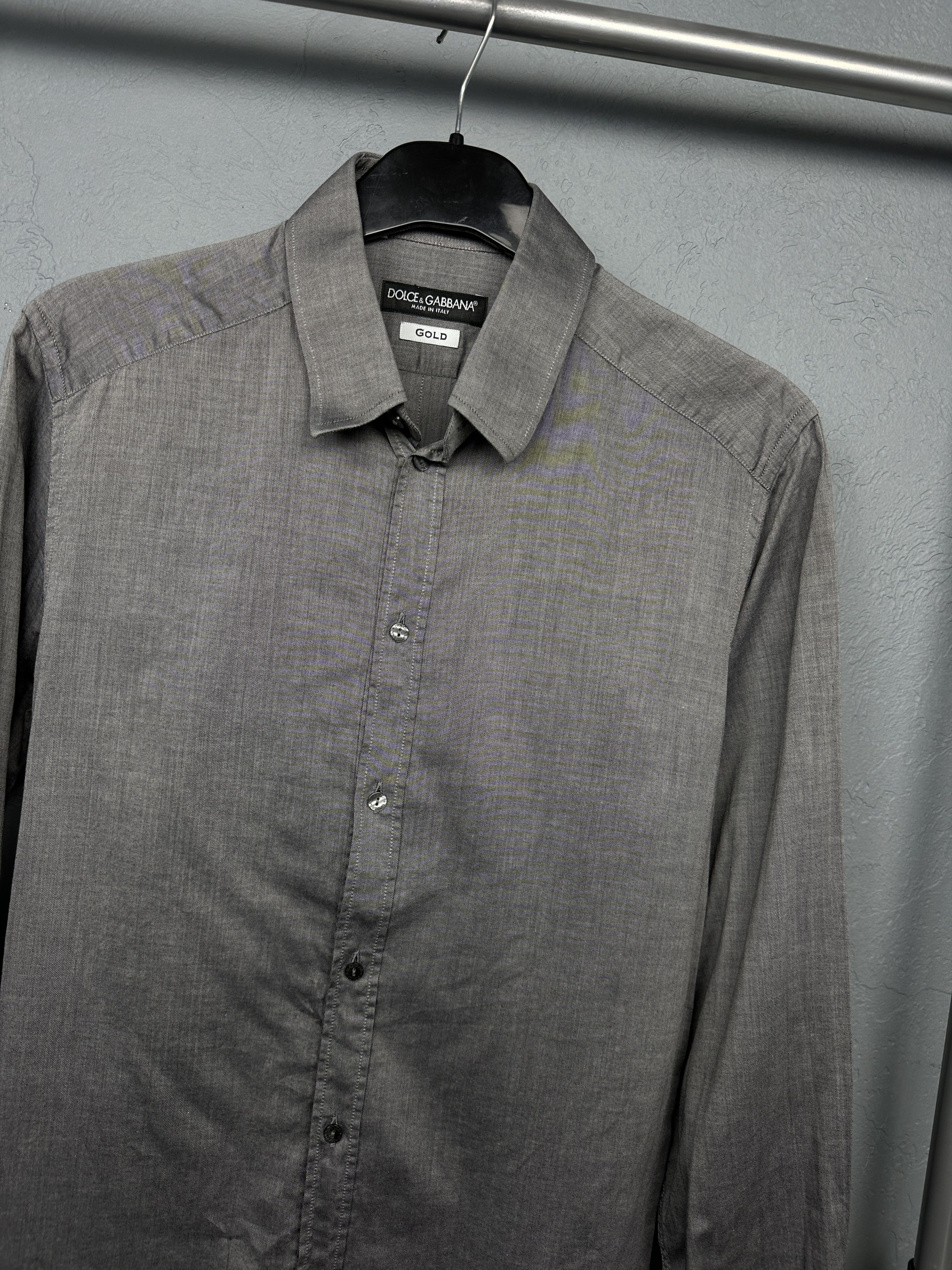 Dolce & Gabbana Dolce & Gabbana Gold Mens Long Sleeve Shirt Size US S / EU 44-46 / 1 - 2 Thumbnail