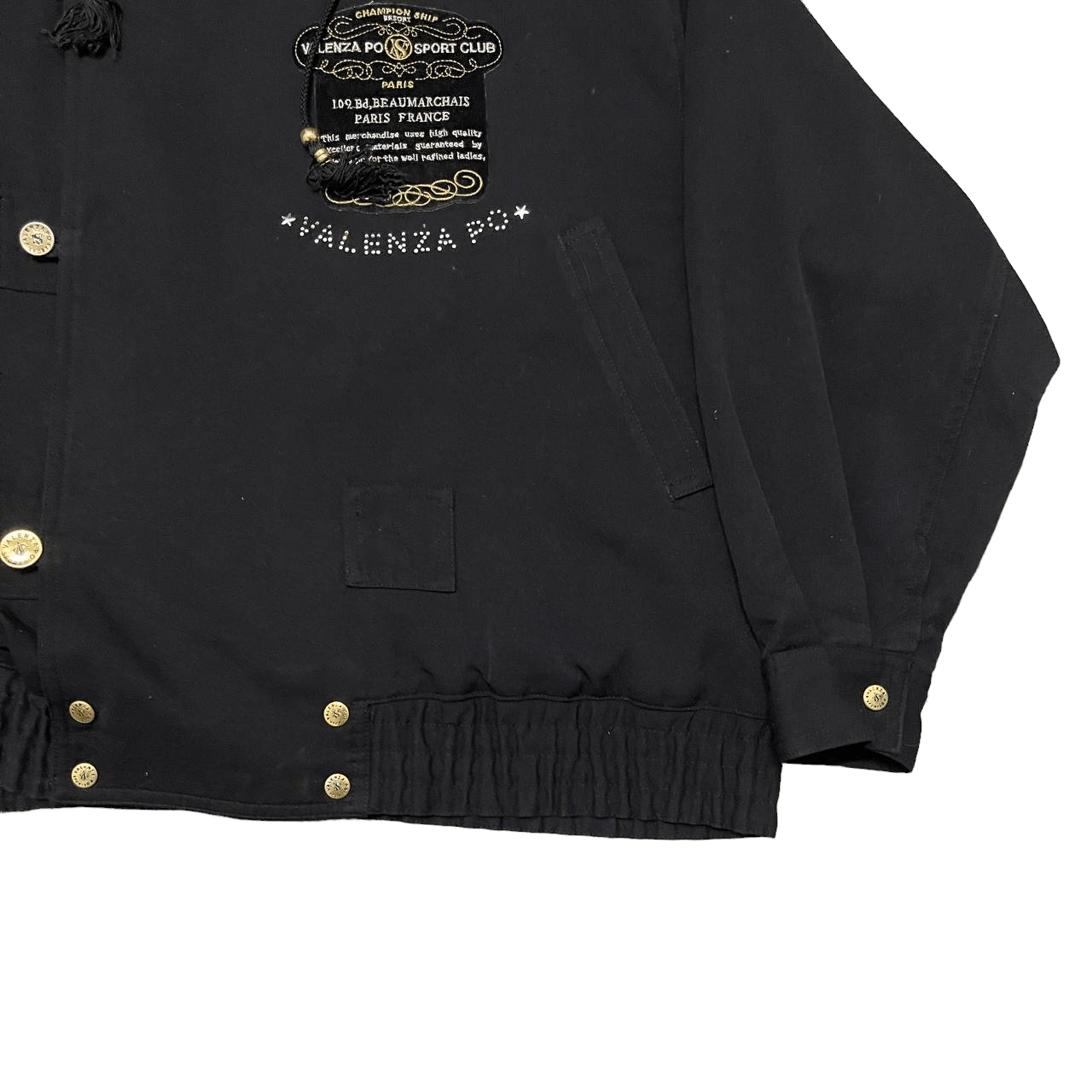 Japanese Brand Vintage Valenza Po Paris Bomber Style Jacket Hoodie Size US L / EU 52-54 / 3 - 4 Thumbnail